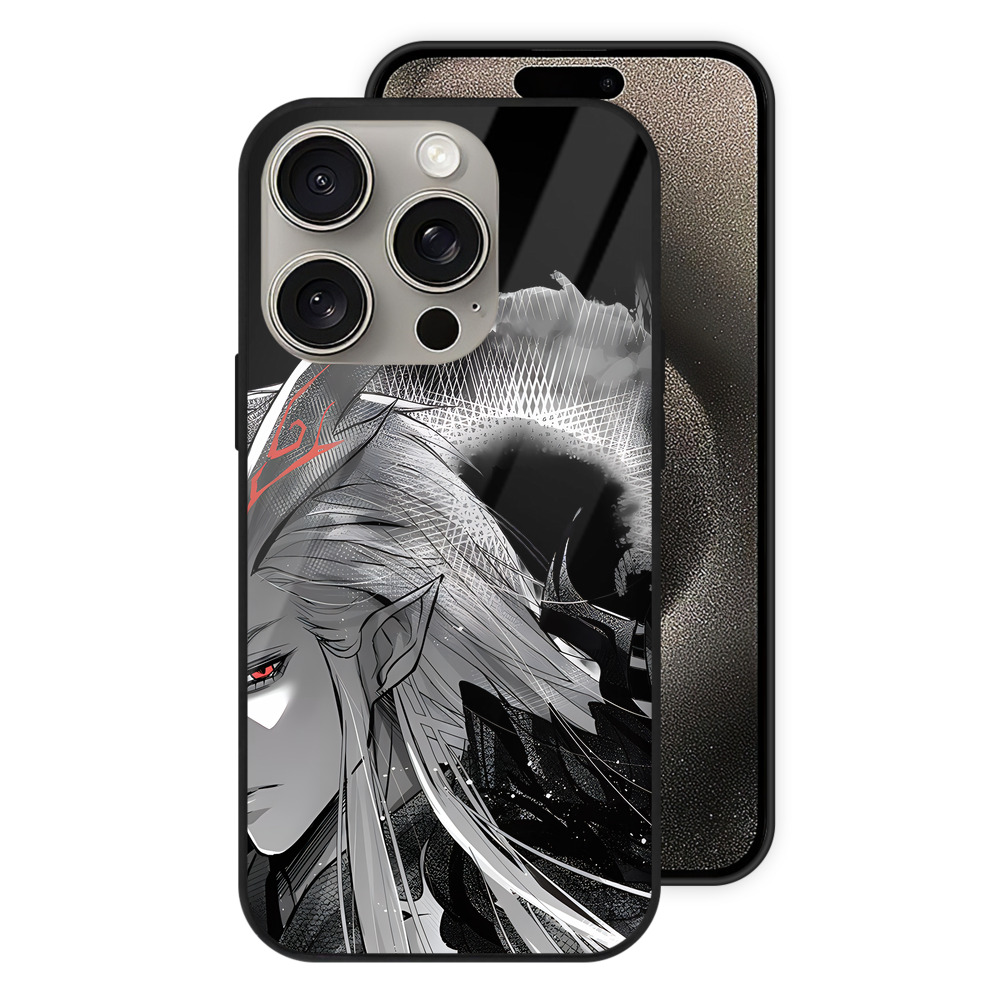 （画像用） Ne Zha 2 ナタ 魔童の大暴れ 【iPhone15Pro対応】スマホケース 耐衝撃＆黄変防止 背面ガラス
