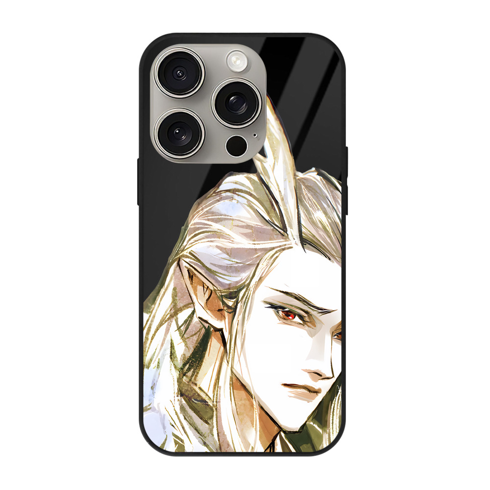 （画像用） Ne Zha 2 ナタ 魔童の大暴れ 【iPhone15Pro対応】スマホケース 耐衝撃＆黄変防止 背面ガラス