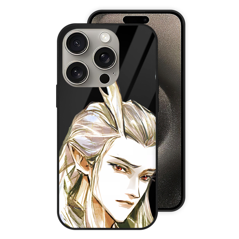（画像用） Ne Zha 2 ナタ 魔童の大暴れ 【iPhone15Pro対応】スマホケース 耐衝撃＆黄変防止 背面ガラス