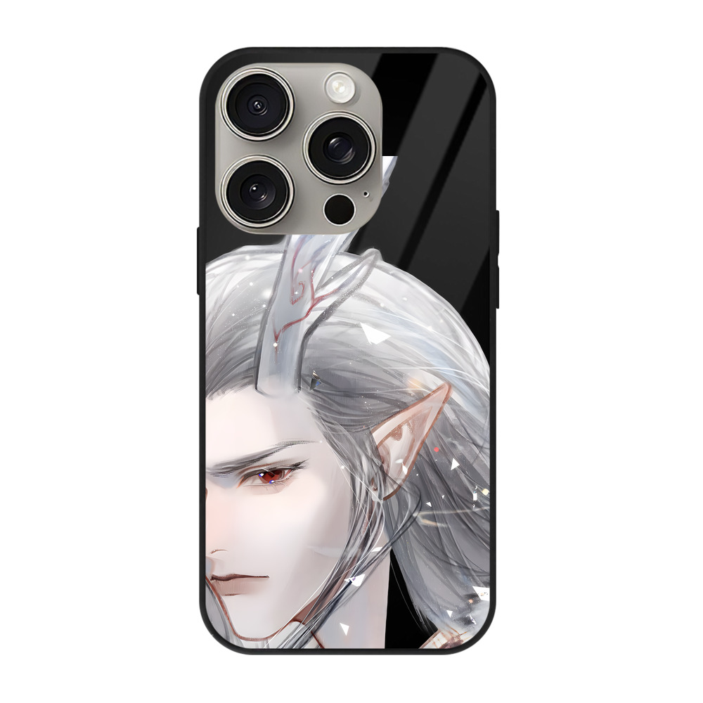 （画像用） Ne Zha 2 ナタ 魔童の大暴れ 【iPhone15Pro対応】スマホケース 耐衝撃＆黄変防止 背面ガラス
