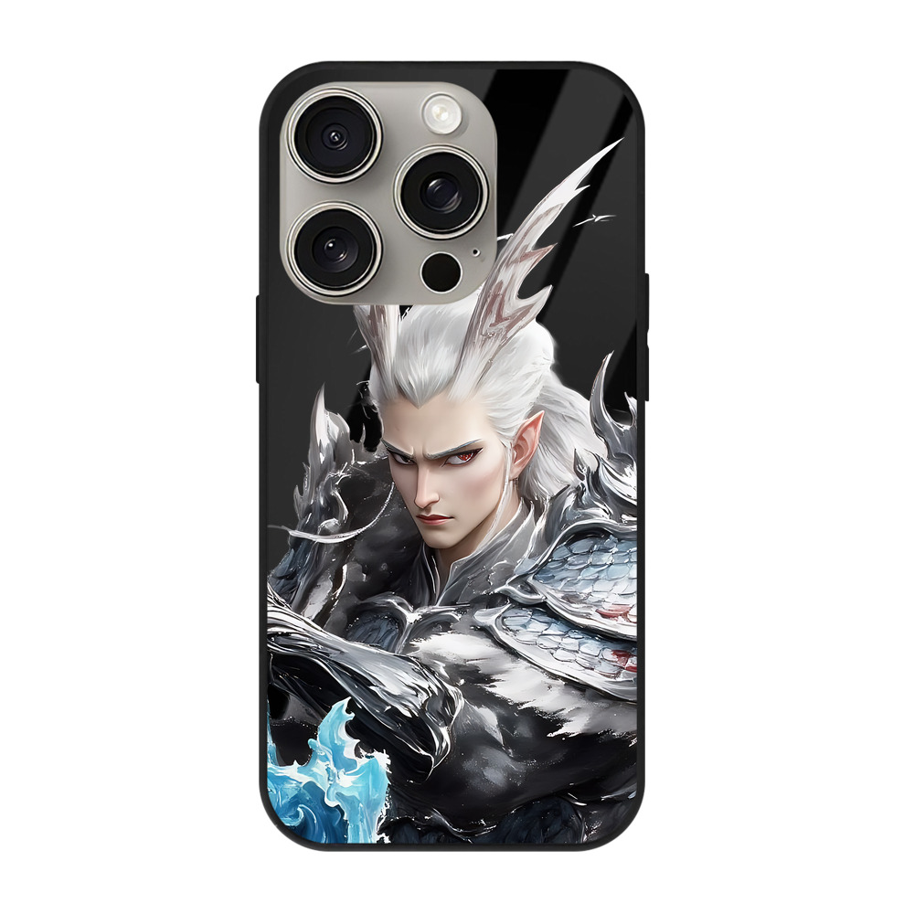 （画像用） Ne Zha 2 ナタ 魔童の大暴れ 【iPhone15Pro対応】スマホケース 耐衝撃＆黄変防止 背面ガラス