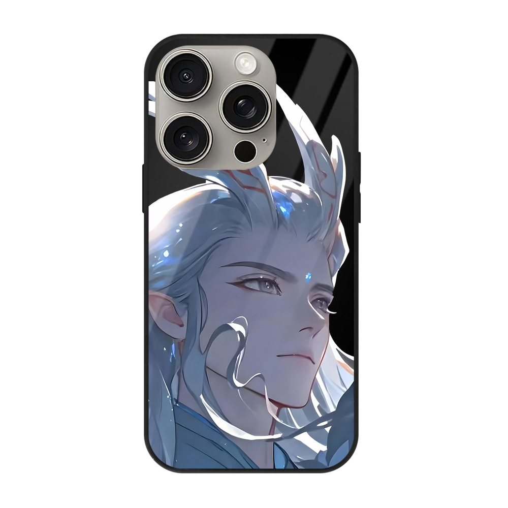 （画像用） Ne Zha 2 ナタ 魔童の大暴れ 【iPhone15Pro対応】スマホケース 耐衝撃＆黄変防止 背面ガラス