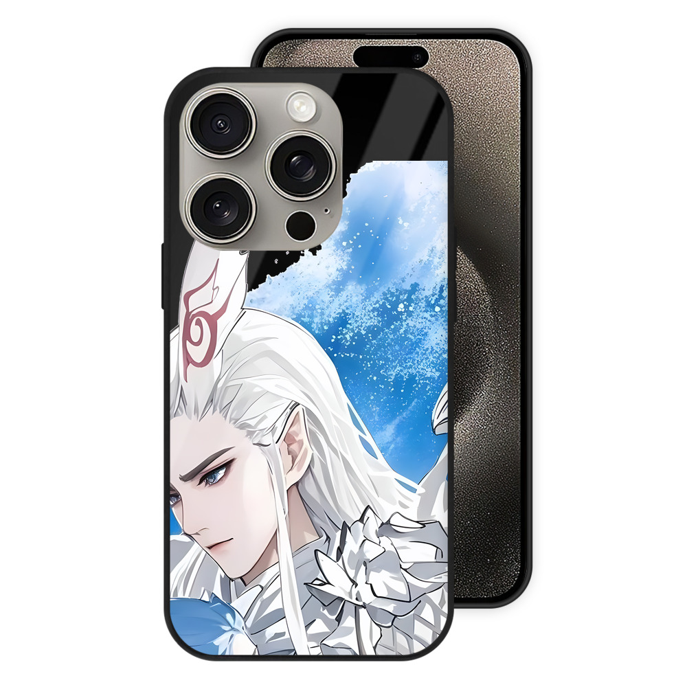 （画像用） Ne Zha 2 ナタ 魔童の大暴れ 【iPhone15Pro対応】スマホケース 耐衝撃＆黄変防止 背面ガラス