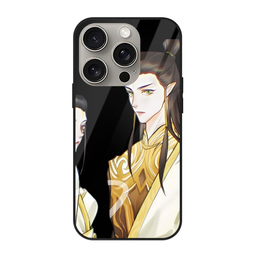 （画像用） Ne Zha 2 ナタ 魔童の大暴れ 【iPhone15Pro対応】スマホケース 耐衝撃＆黄変防止 背面ガラス