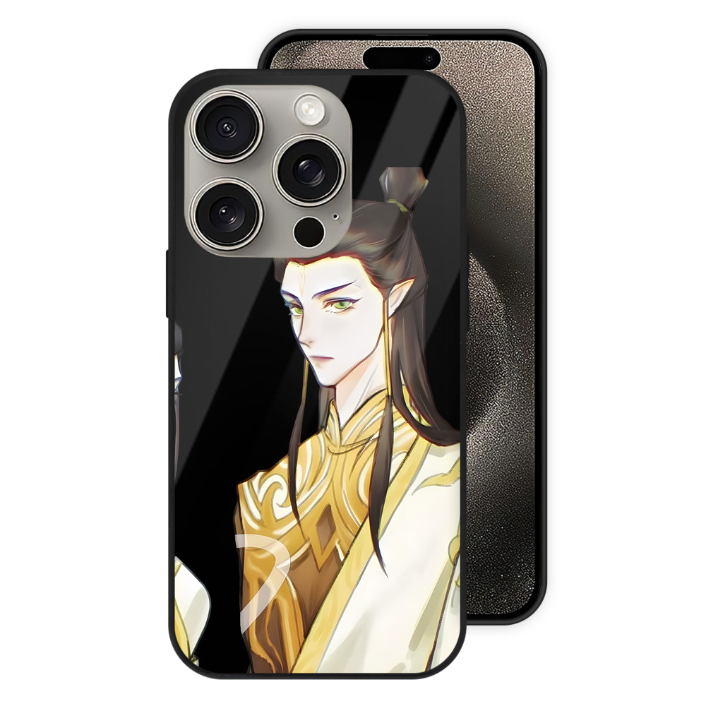 （画像用） Ne Zha 2 ナタ 魔童の大暴れ 【iPhone15Pro対応】スマホケース 耐衝撃＆黄変防止 背面ガラス