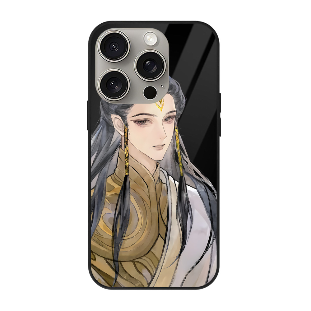 （画像用） Ne Zha 2 ナタ 魔童の大暴れ 【iPhone15Pro対応】スマホケース 耐衝撃＆黄変防止 背面ガラス