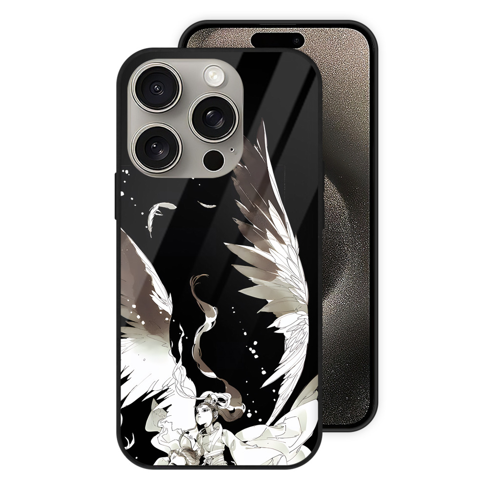 （画像用） Ne Zha 2 ナタ 魔童の大暴れ 【iPhone15Pro対応】スマホケース 耐衝撃＆黄変防止 背面ガラス
