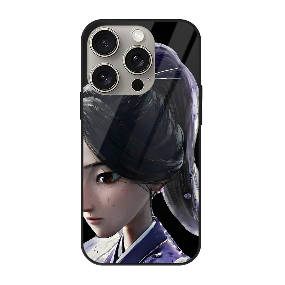 （画像用） Ne Zha 2 ナタ 魔童の大暴れ 【iPhone15Pro対応】スマホケース 耐衝撃＆黄変防止 背面ガラス