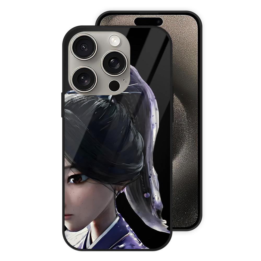 （画像用） Ne Zha 2 ナタ 魔童の大暴れ 【iPhone15Pro対応】スマホケース 耐衝撃＆黄変防止 背面ガラス