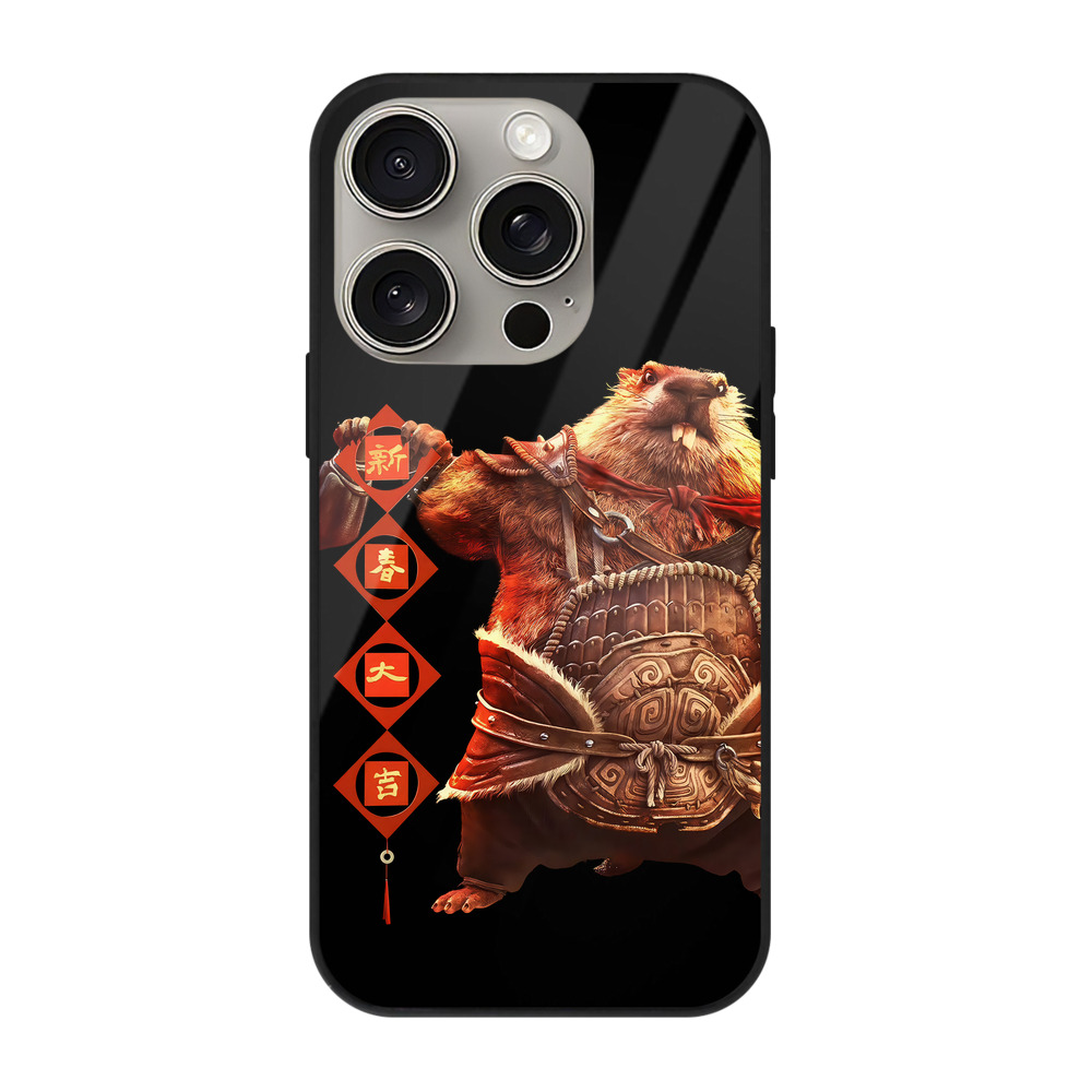 （画像用） Ne Zha 2 ナタ 魔童の大暴れ 【iPhone15Pro対応】スマホケース 耐衝撃＆黄変防止 背面ガラス