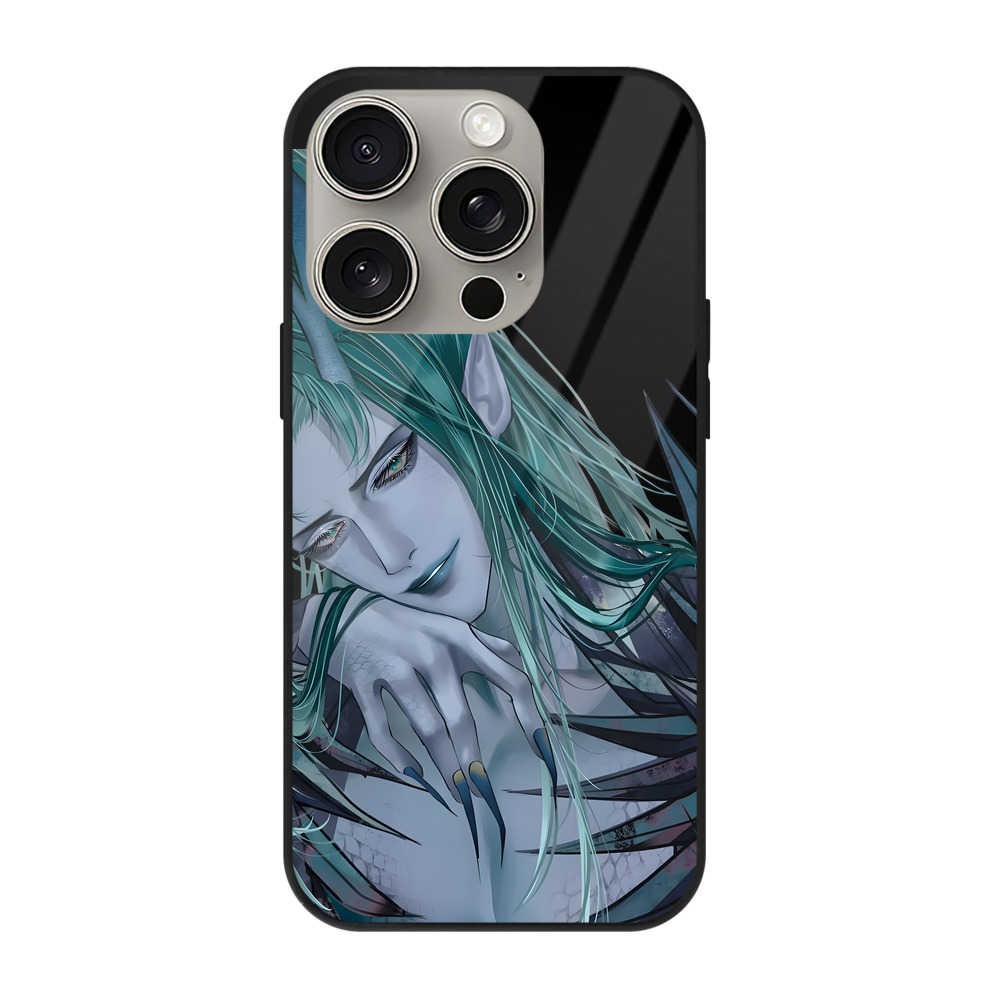 （画像用） Ne Zha 2 ナタ 魔童の大暴れ 【iPhone15Pro対応】スマホケース 耐衝撃＆黄変防止 背面ガラス