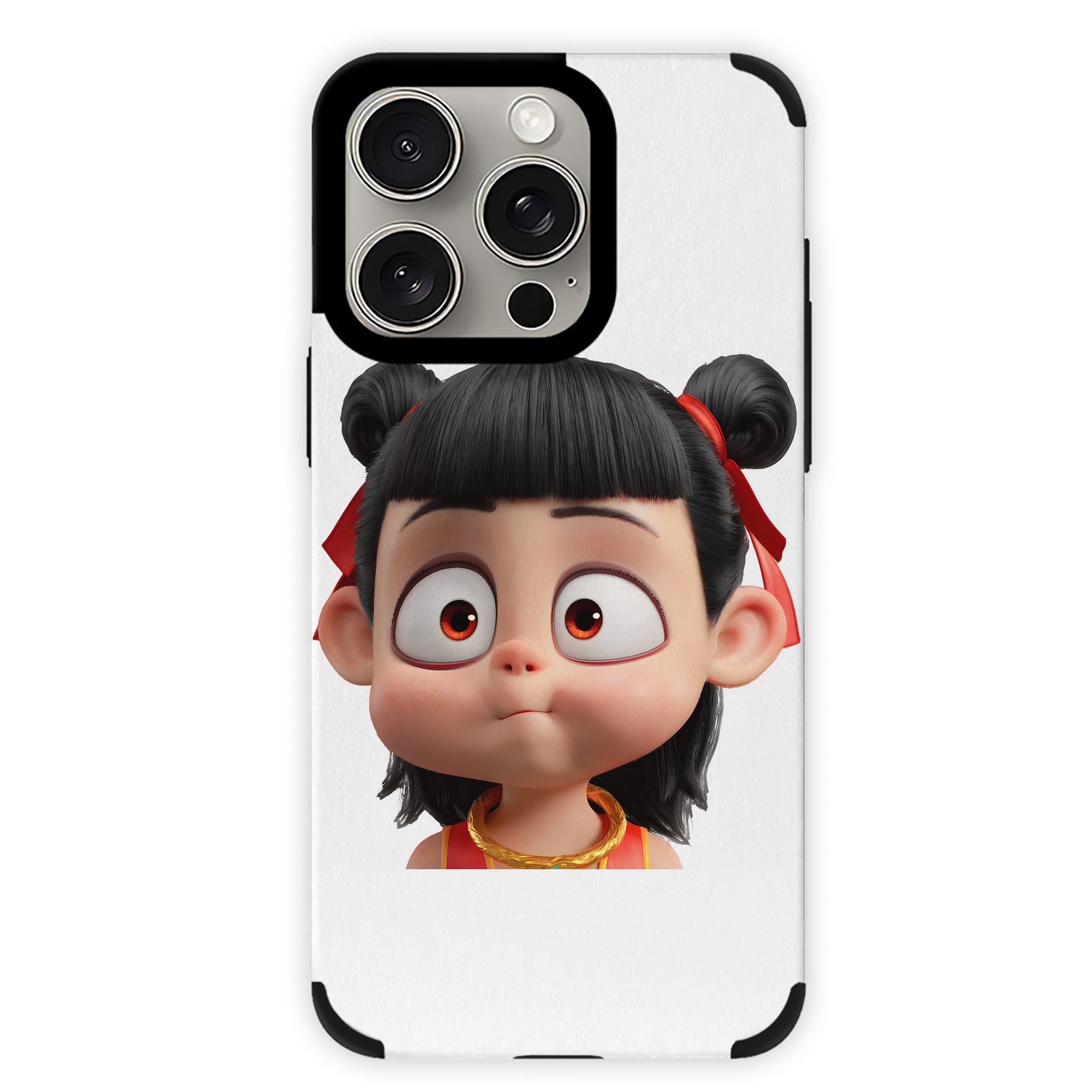 （画像用） Ne Zha 2 ナタ 魔童の大暴れ 【iPhone15ProMax対応】 PUレザー スマホケース 耐衝撃＆黄変防止