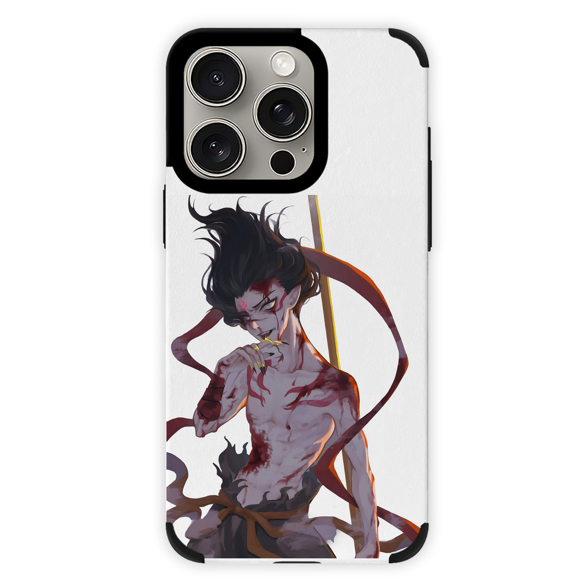 （画像用） Ne Zha 2 ナタ 魔童の大暴れ 【iPhone15ProMax対応】 PUレザー スマホケース 耐衝撃＆黄変防止
