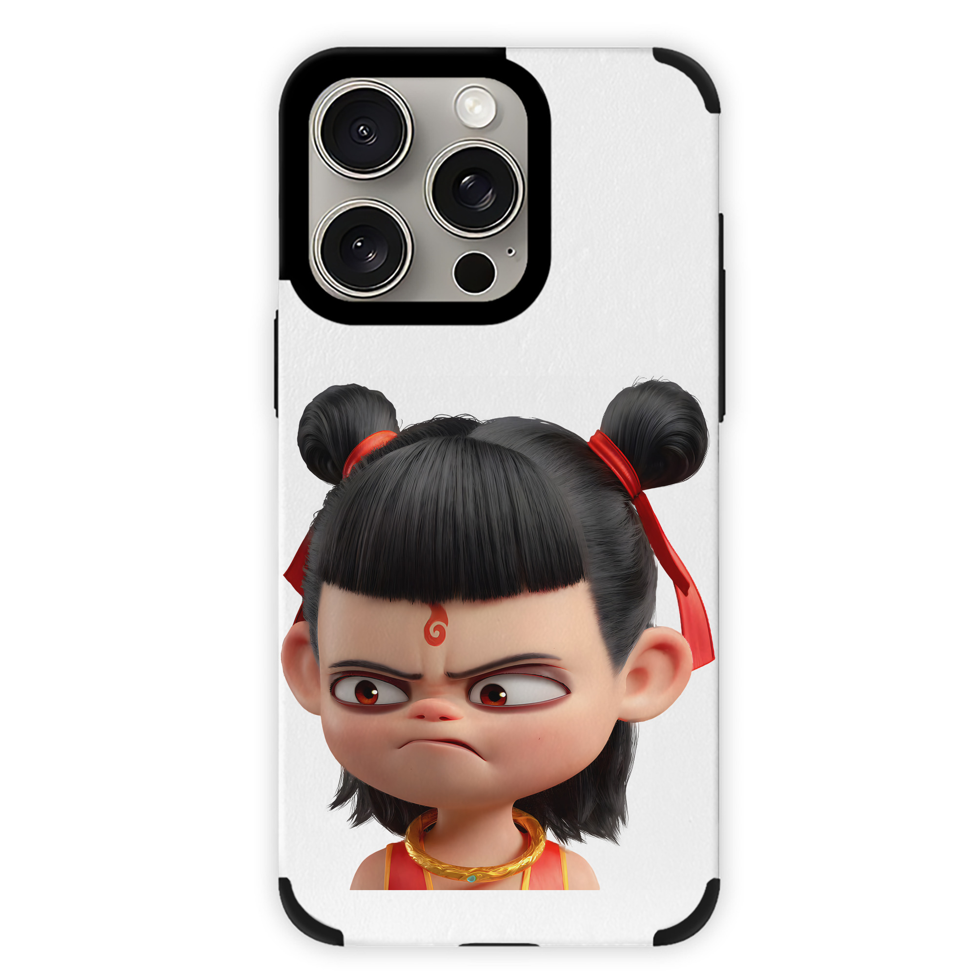 （画像用） Ne Zha 2 ナタ 魔童の大暴れ 【iPhone15ProMax対応】 PUレザー スマホケース 耐衝撃＆黄変防止