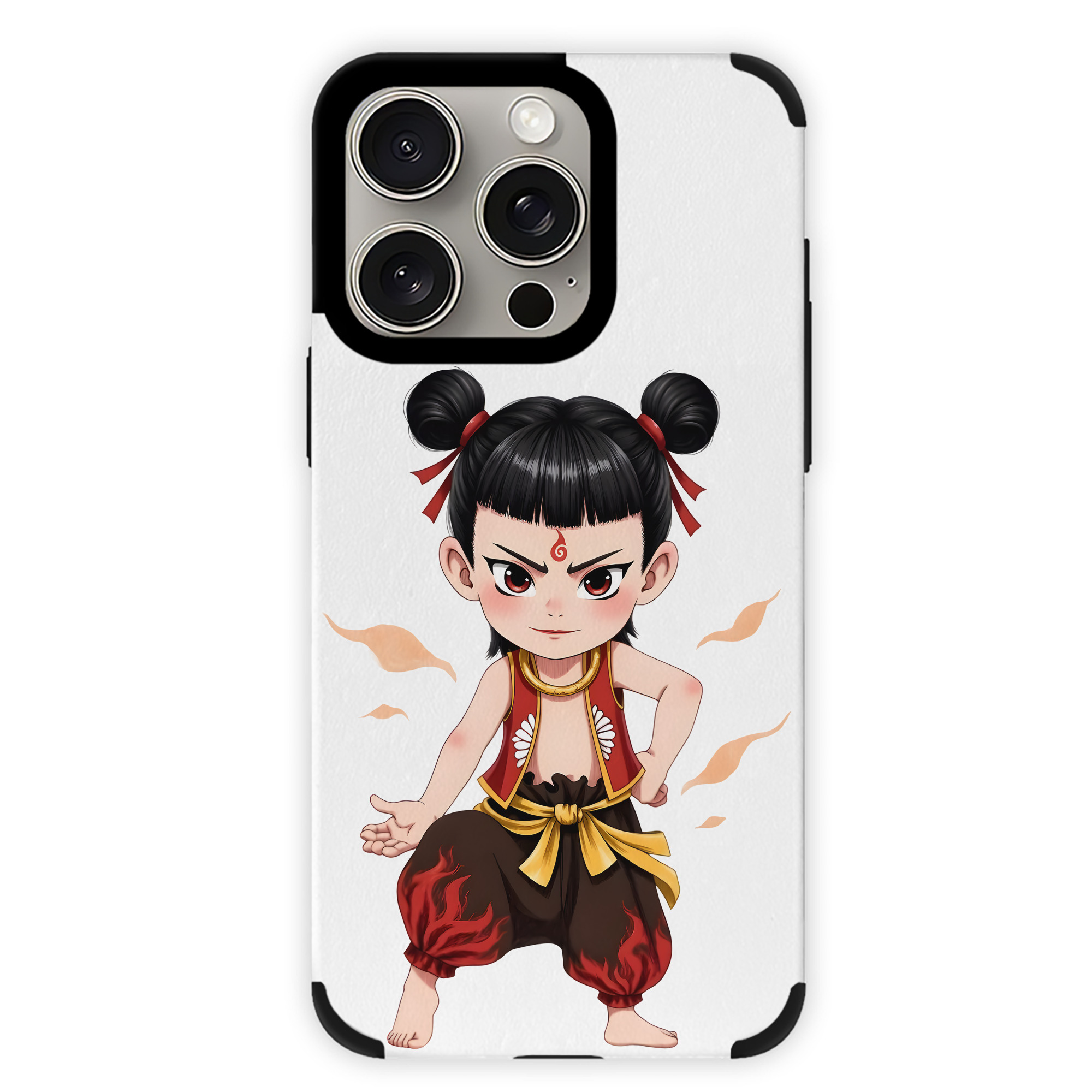 （画像用） Ne Zha 2 ナタ 魔童の大暴れ 【iPhone15ProMax対応】 PUレザー スマホケース 耐衝撃＆黄変防止