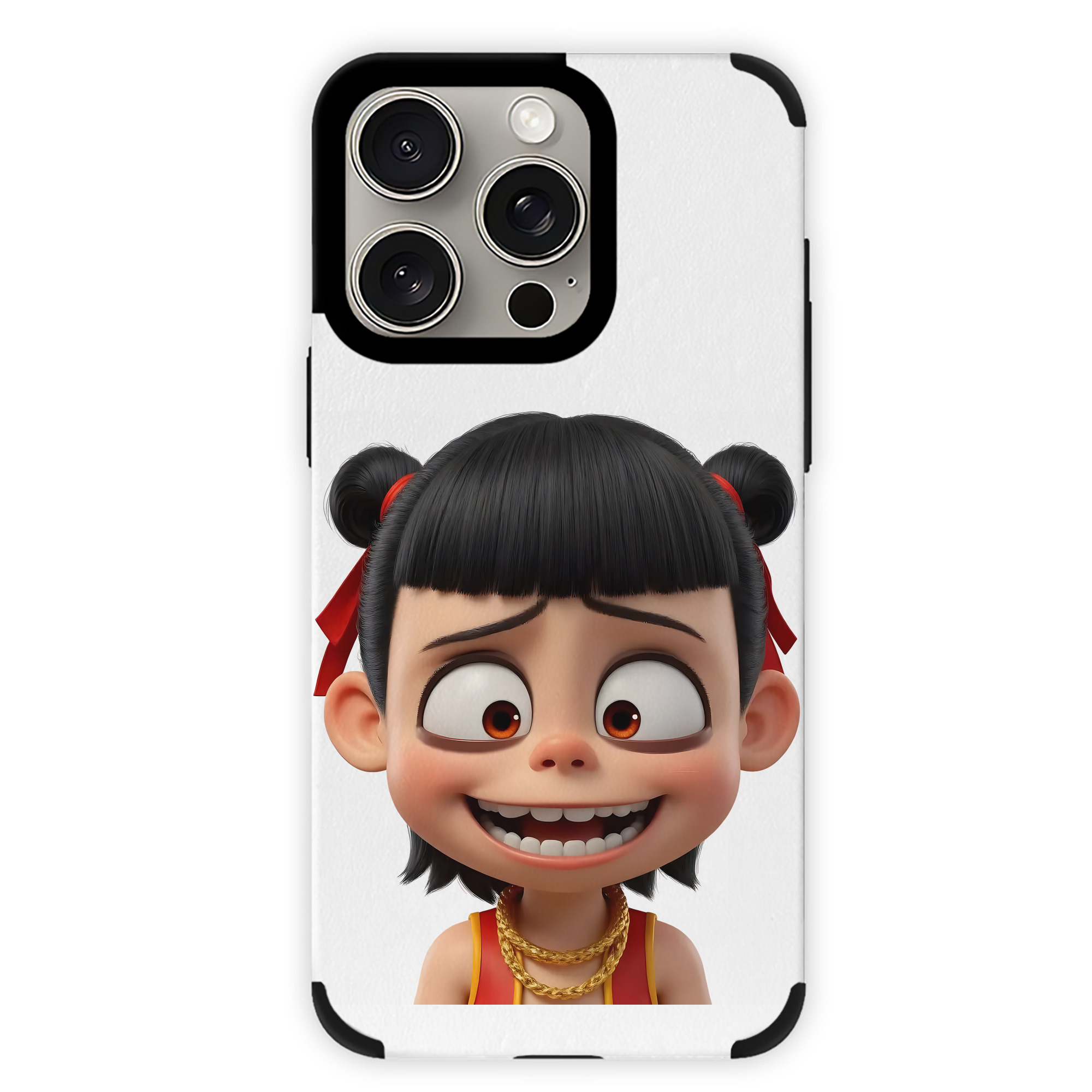 （画像用） Ne Zha 2 ナタ 魔童の大暴れ 【iPhone15ProMax対応】 PUレザー スマホケース 耐衝撃＆黄変防止