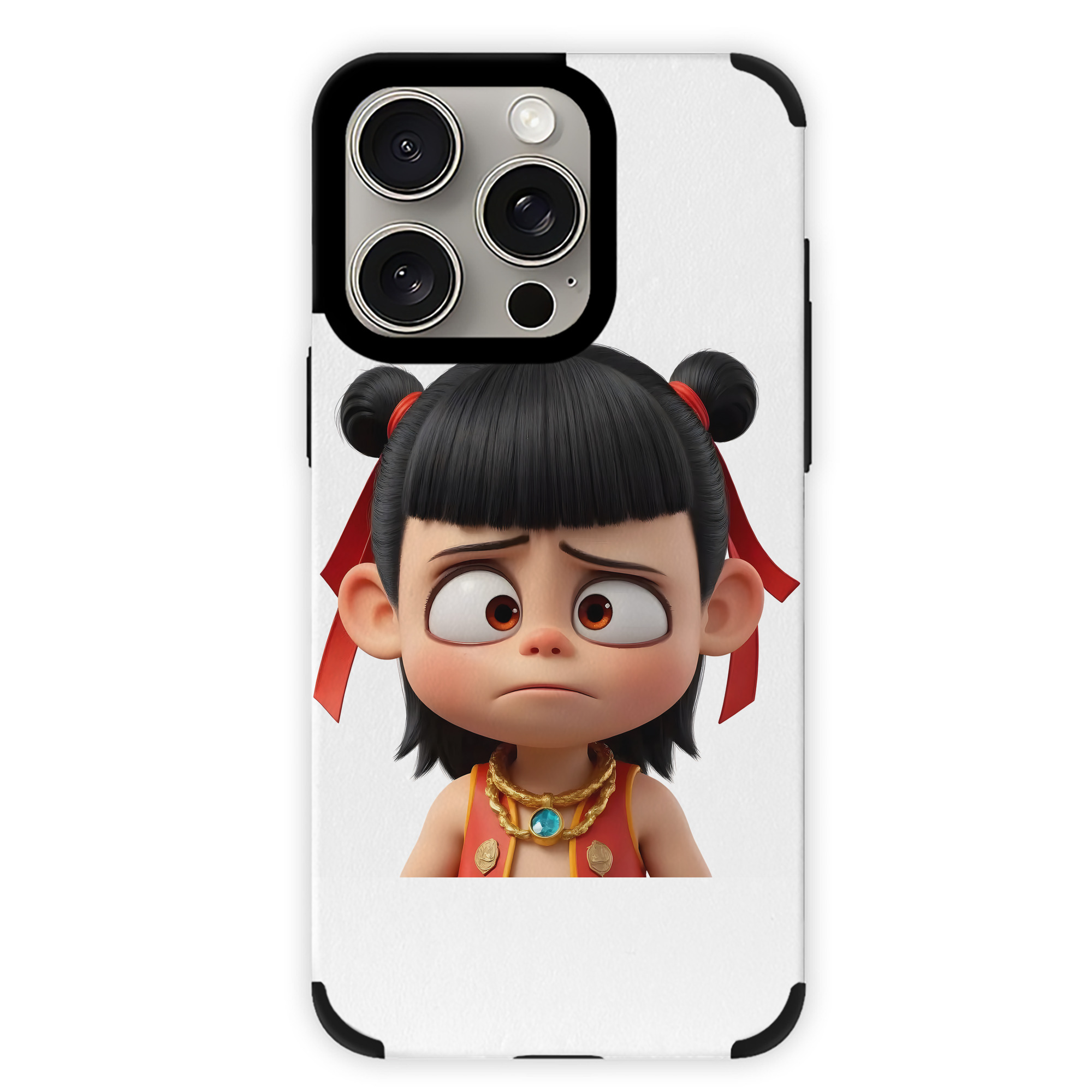 （画像用） Ne Zha 2 ナタ 魔童の大暴れ 【iPhone15ProMax対応】 PUレザー スマホケース 耐衝撃＆黄変防止