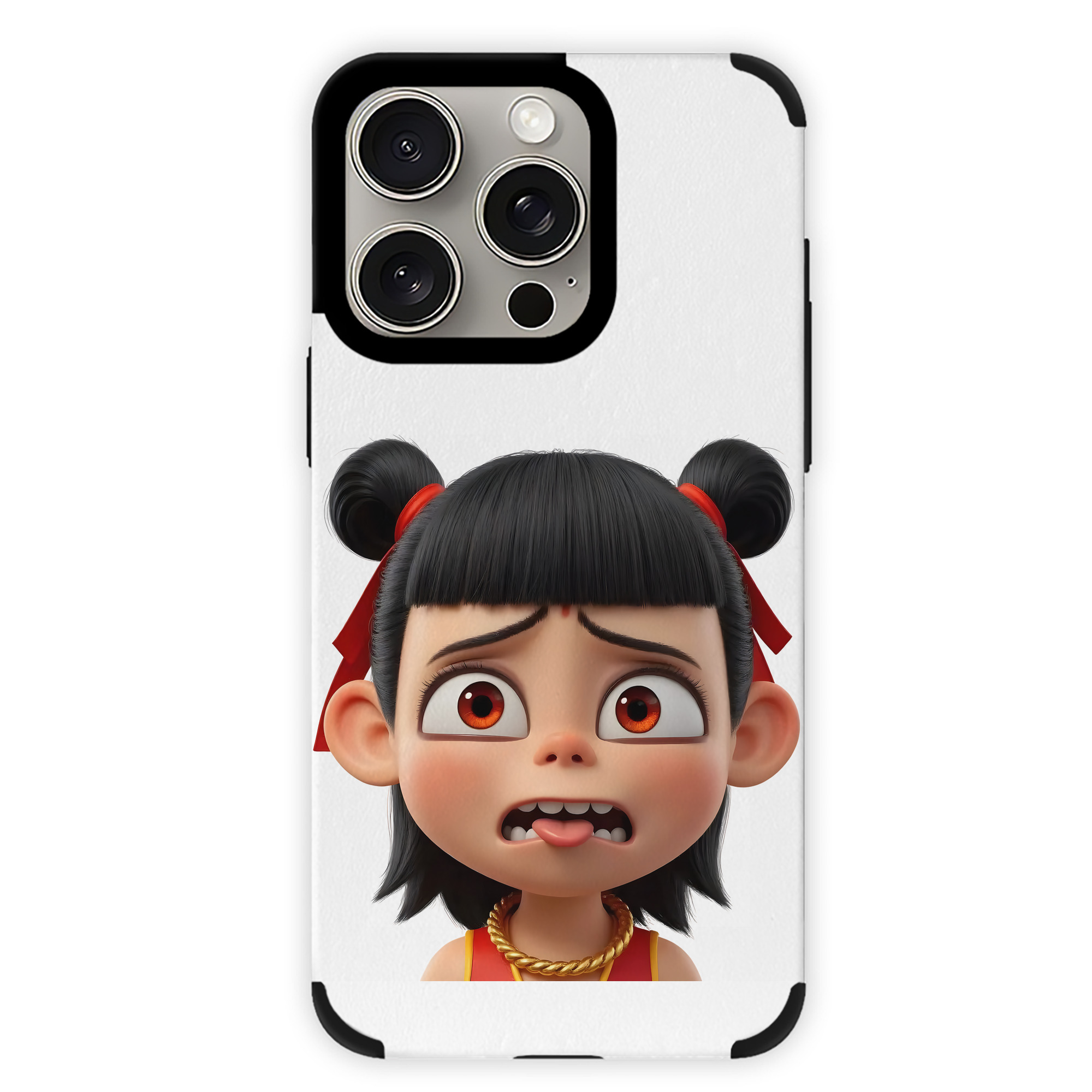 （画像用） Ne Zha 2 ナタ 魔童の大暴れ 【iPhone15ProMax対応】 PUレザー スマホケース 耐衝撃＆黄変防止