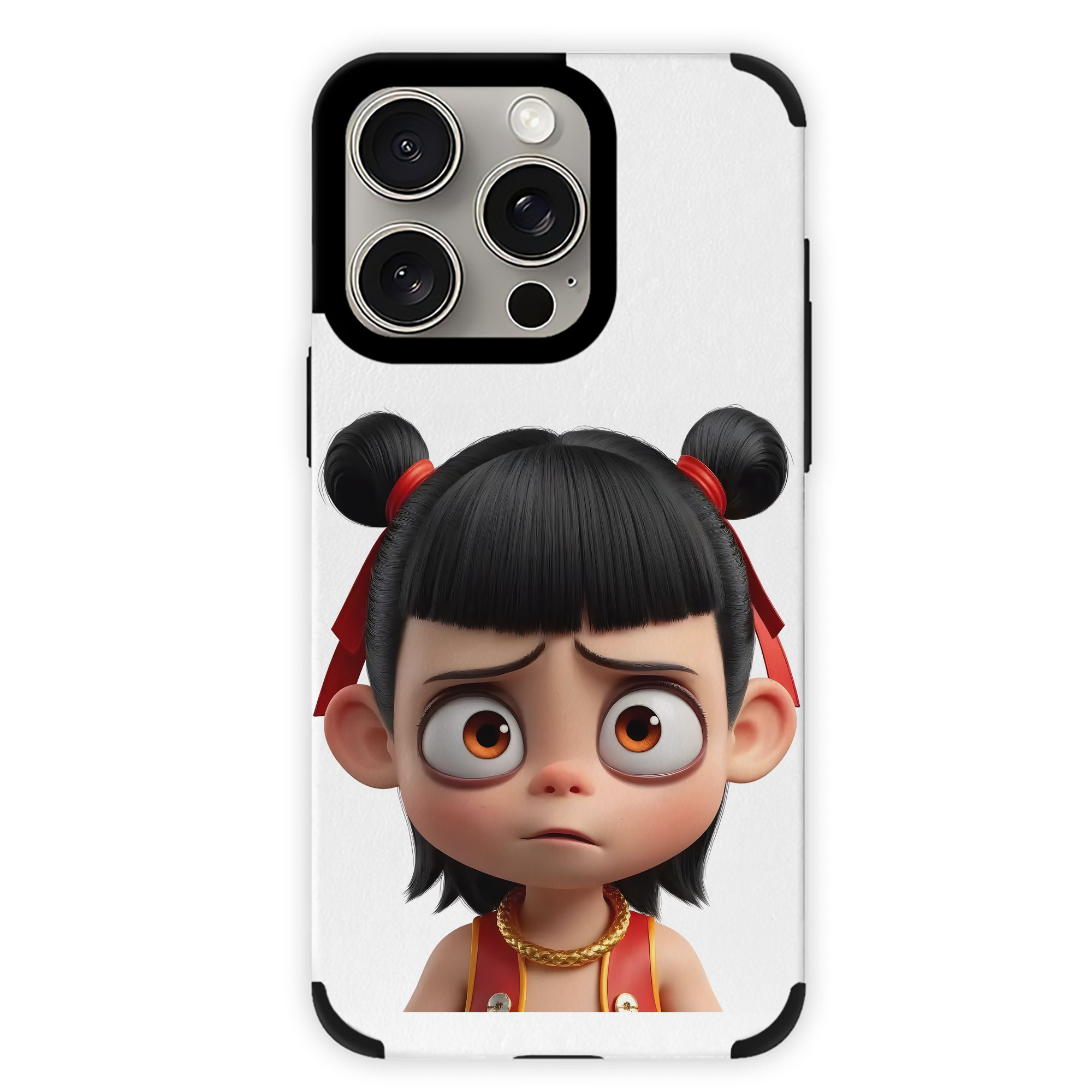 （画像用） Ne Zha 2 ナタ 魔童の大暴れ 【iPhone15ProMax対応】 PUレザー スマホケース 耐衝撃＆黄変防止