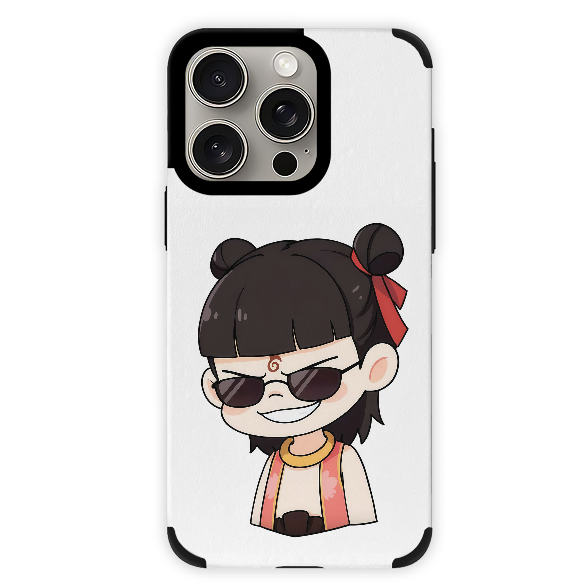 （画像用） Ne Zha 2 ナタ 魔童の大暴れ 【iPhone15ProMax対応】 PUレザー スマホケース 耐衝撃＆黄変防止