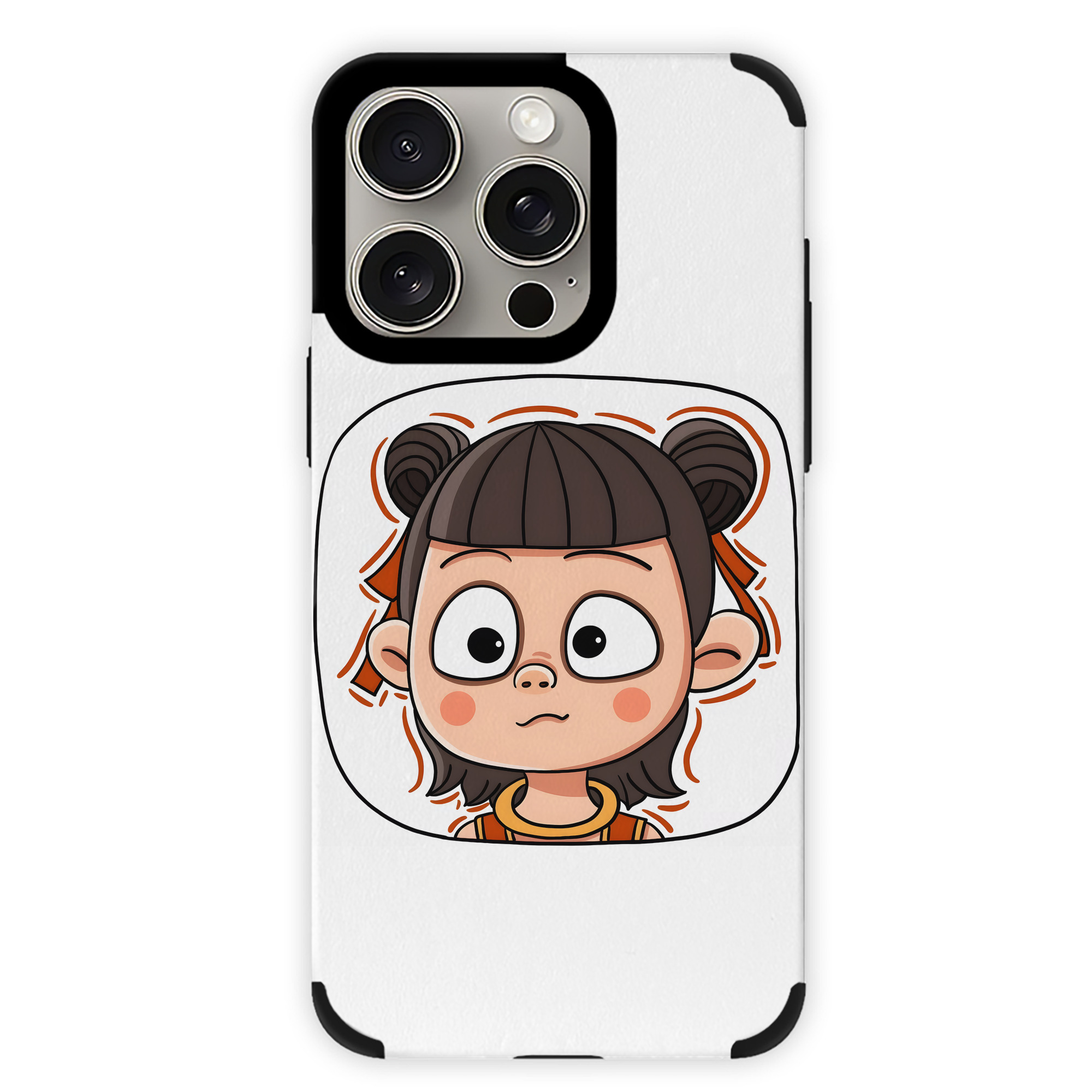 （画像用） Ne Zha 2 ナタ 魔童の大暴れ 【iPhone15ProMax対応】 PUレザー スマホケース 耐衝撃＆黄変防止