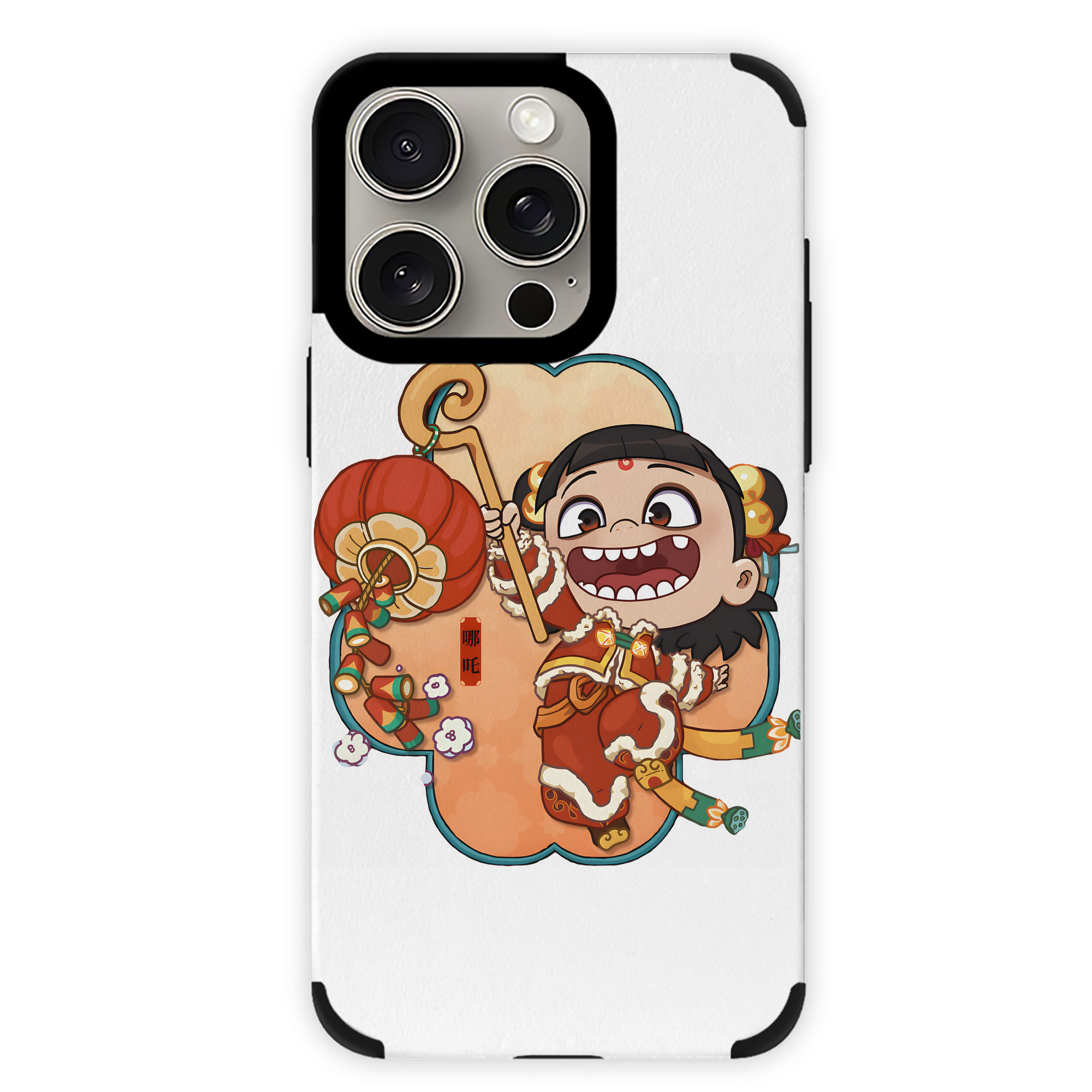 （画像用） Ne Zha 2 ナタ 魔童の大暴れ 【iPhone15ProMax対応】 PUレザー スマホケース 耐衝撃＆黄変防止