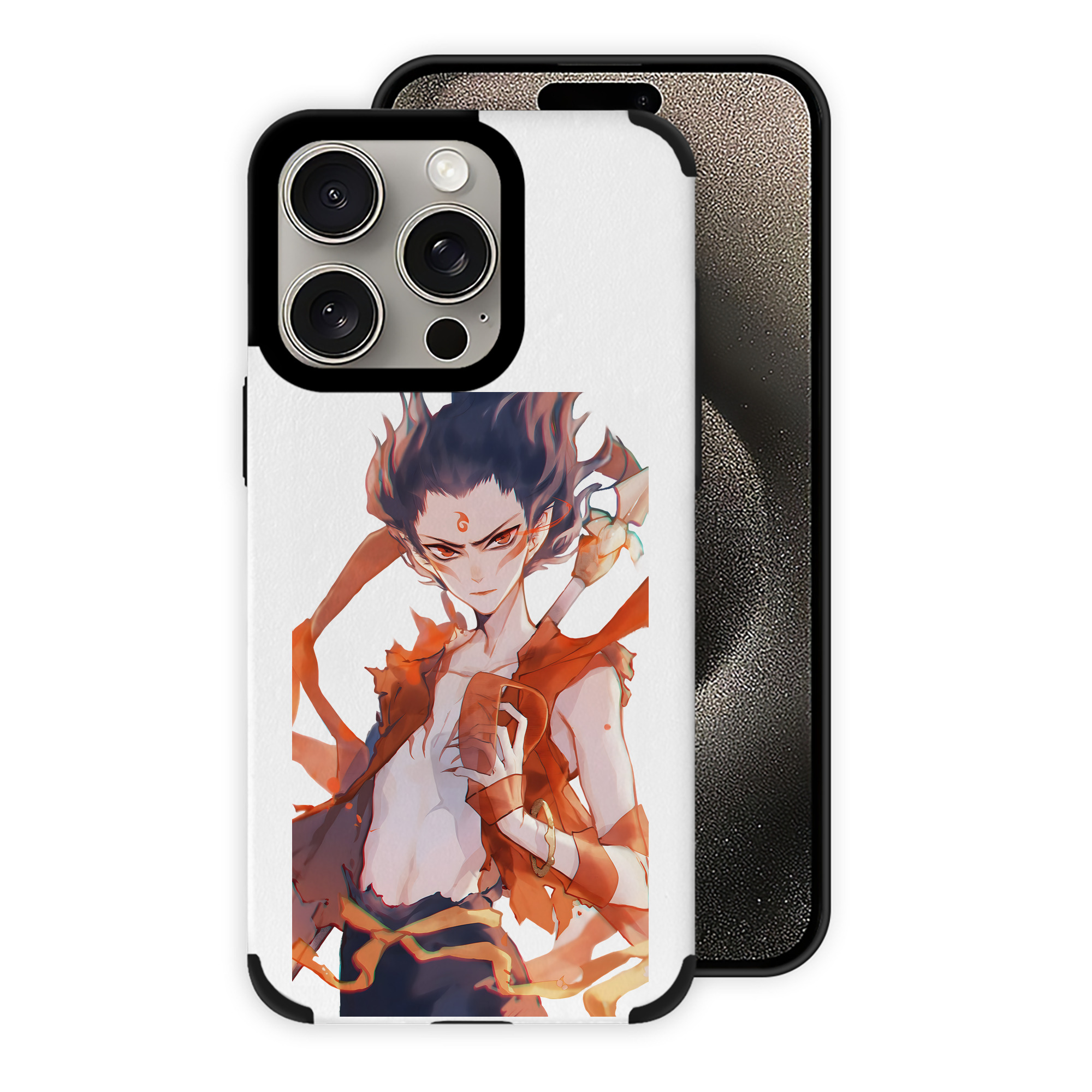 （画像用） Ne Zha 2 ナタ 魔童の大暴れ 【iPhone15ProMax対応】 PUレザー スマホケース 耐衝撃＆黄変防止