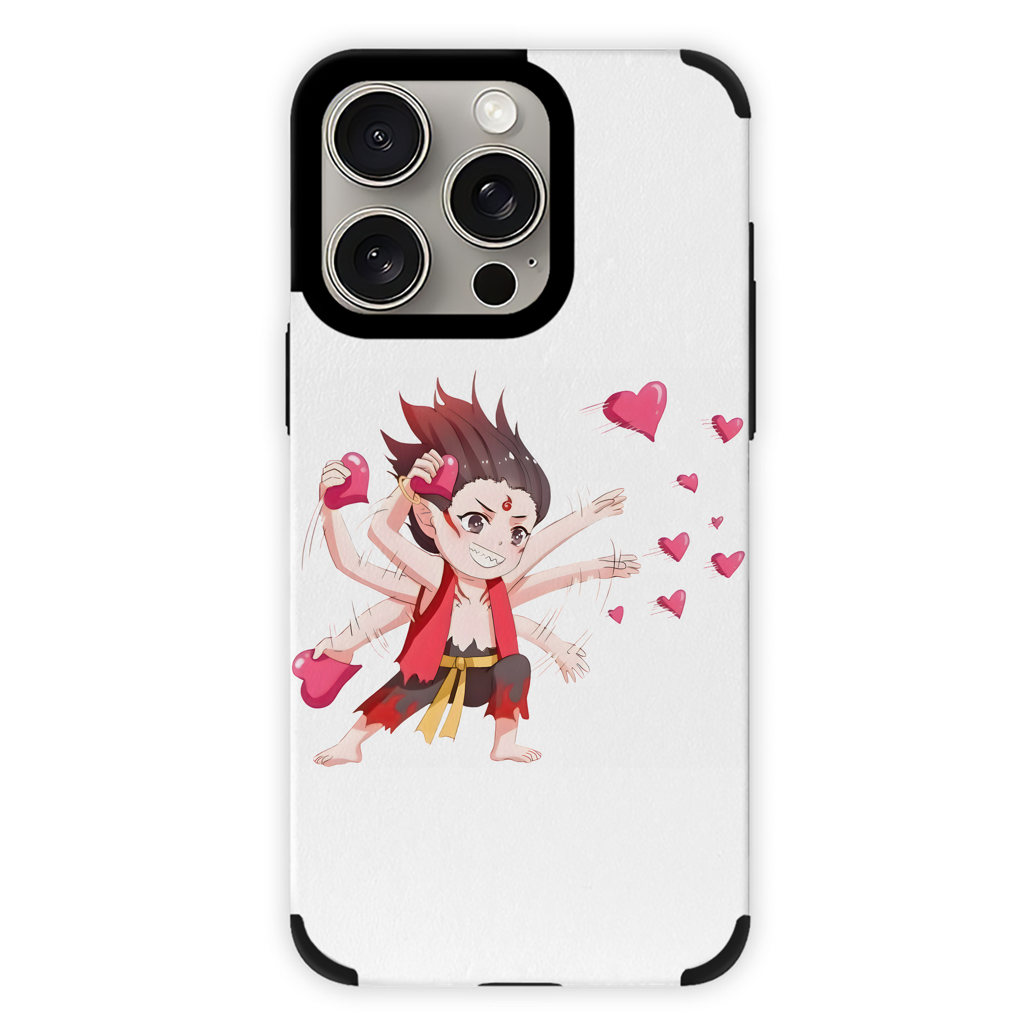 （画像用） Ne Zha 2 ナタ 魔童の大暴れ 【iPhone15ProMax対応】 PUレザー スマホケース 耐衝撃＆黄変防止