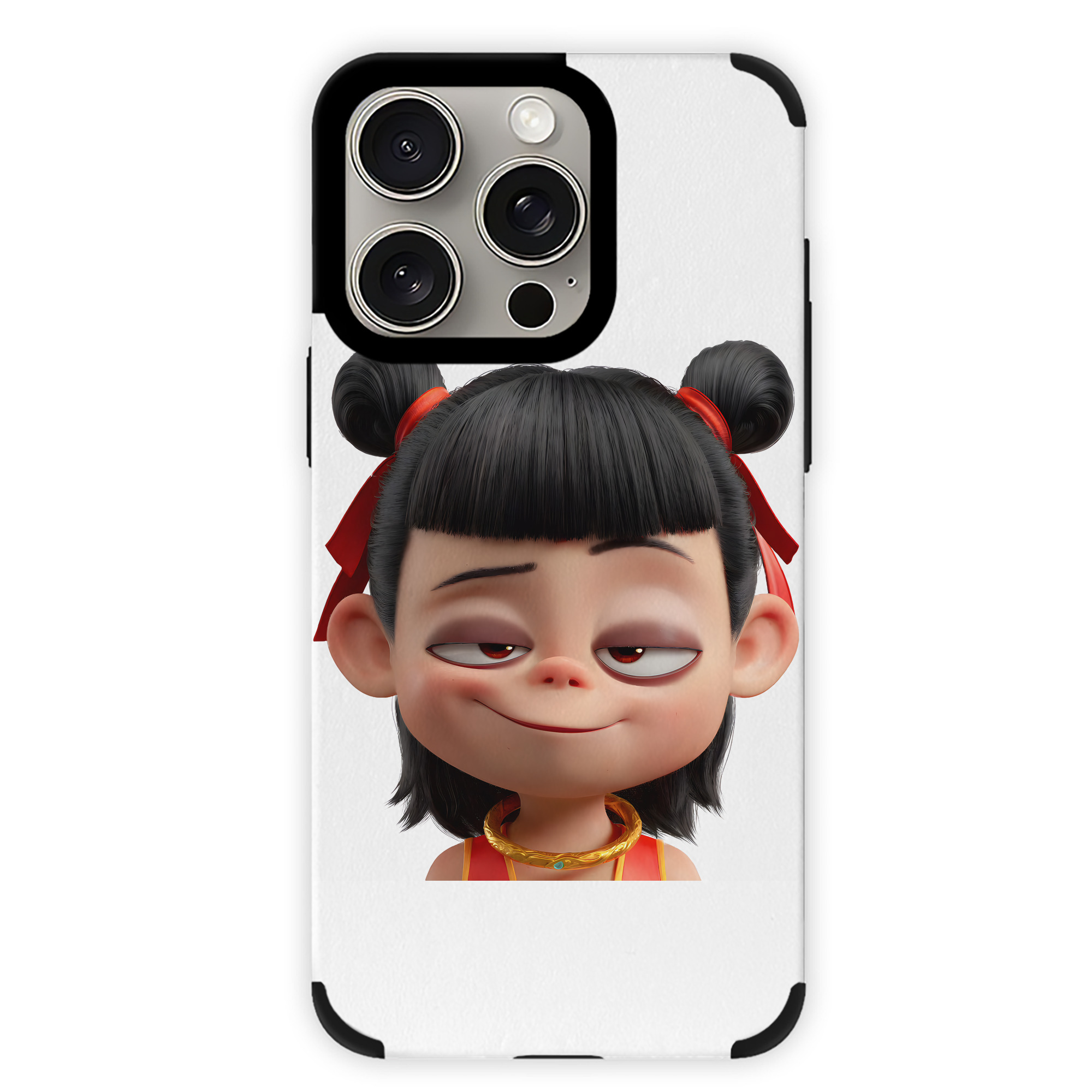 （画像用） Ne Zha 2 ナタ 魔童の大暴れ 【iPhone15ProMax対応】 PUレザー スマホケース 耐衝撃＆黄変防止