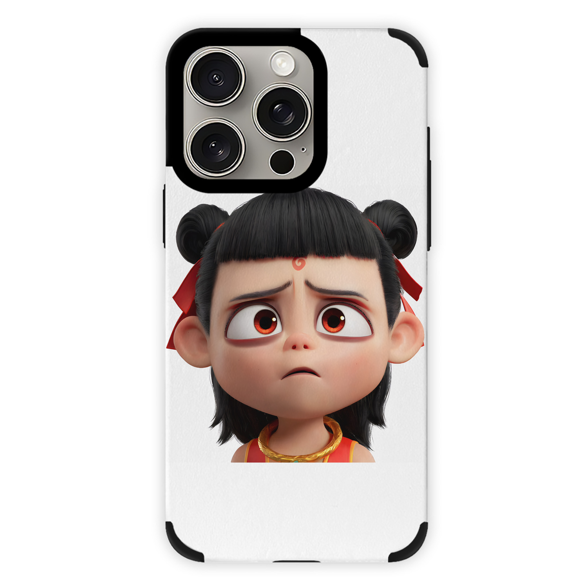 （画像用） Ne Zha 2 ナタ 魔童の大暴れ 【iPhone15ProMax対応】 PUレザー スマホケース 耐衝撃＆黄変防止