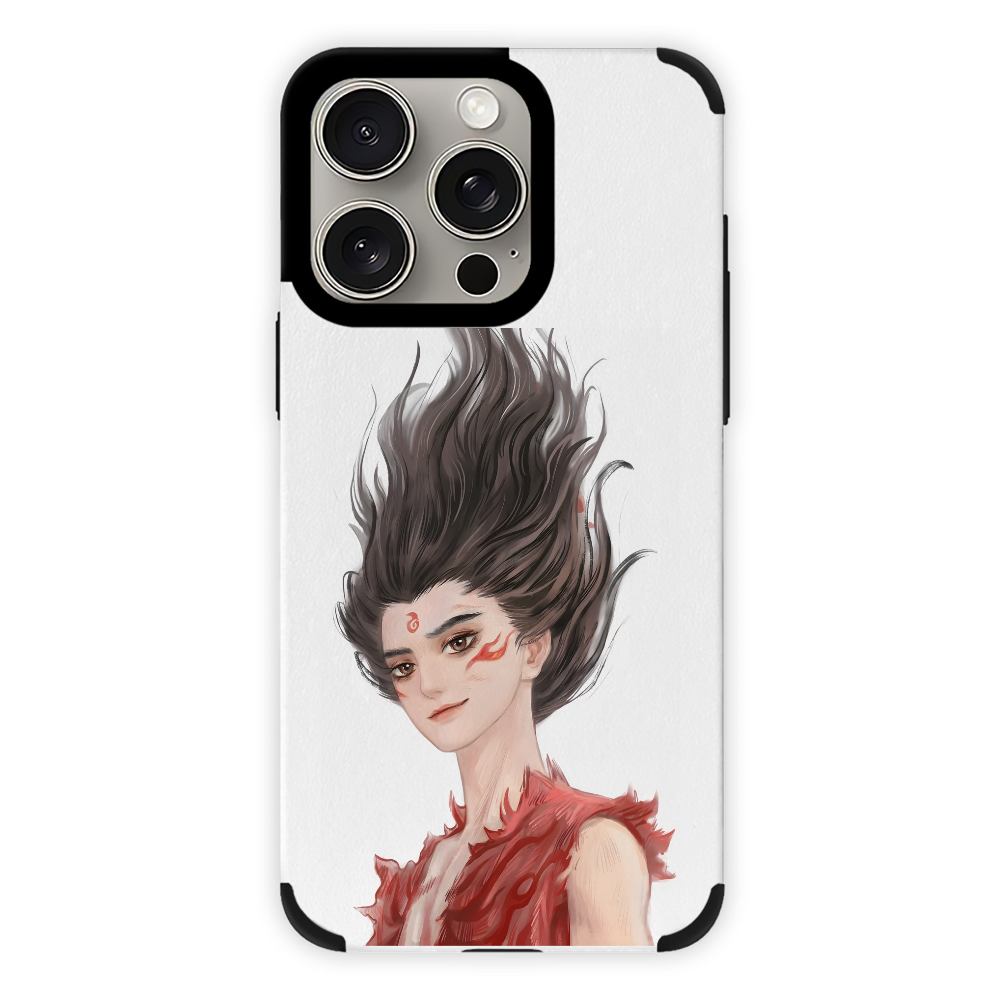 （画像用） Ne Zha 2 ナタ 魔童の大暴れ 【iPhone15ProMax対応】 PUレザー スマホケース 耐衝撃＆黄変防止