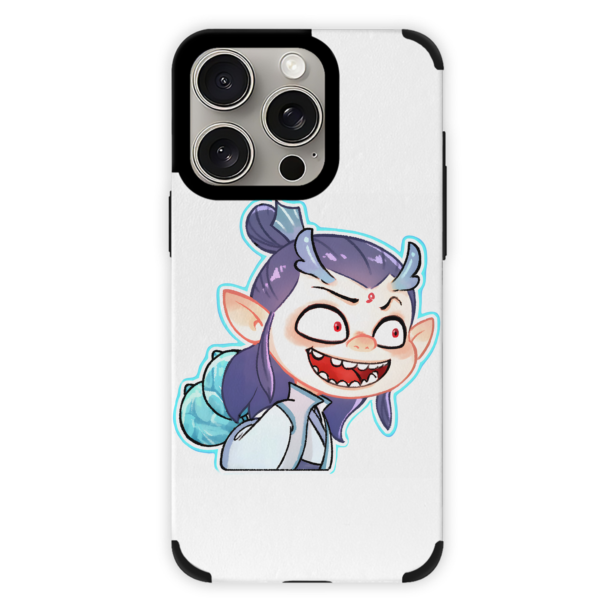 （画像用） Ne Zha 2 ナタ 魔童の大暴れ 【iPhone15ProMax対応】 PUレザー スマホケース 耐衝撃＆黄変防止