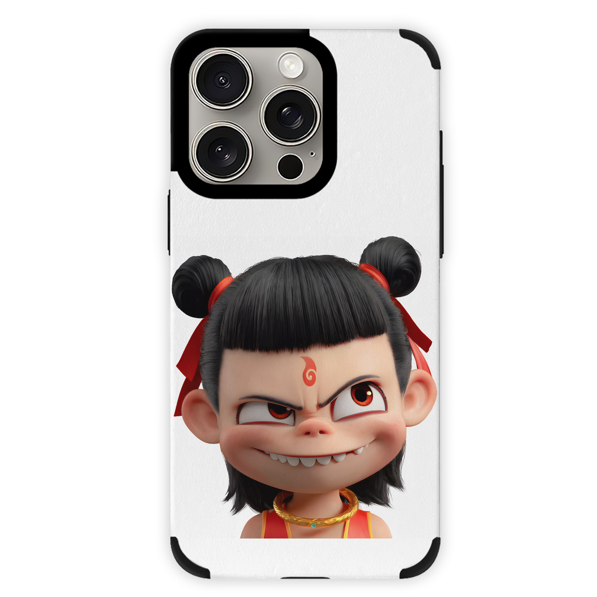 （画像用） Ne Zha 2 ナタ 魔童の大暴れ 【iPhone15ProMax対応】 PUレザー スマホケース 耐衝撃＆黄変防止