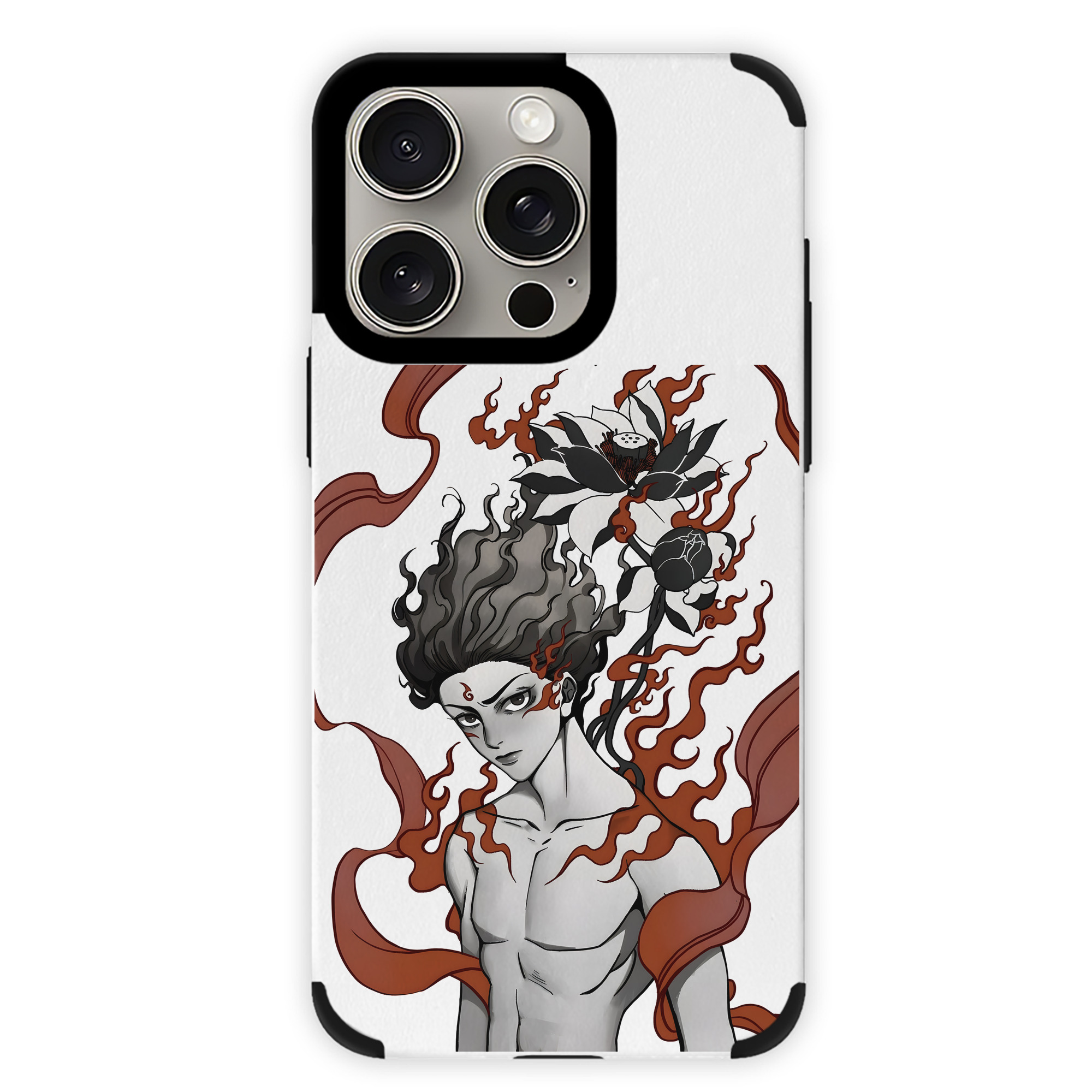 （画像用） Ne Zha 2 ナタ 魔童の大暴れ 【iPhone15ProMax対応】 PUレザー スマホケース 耐衝撃＆黄変防止