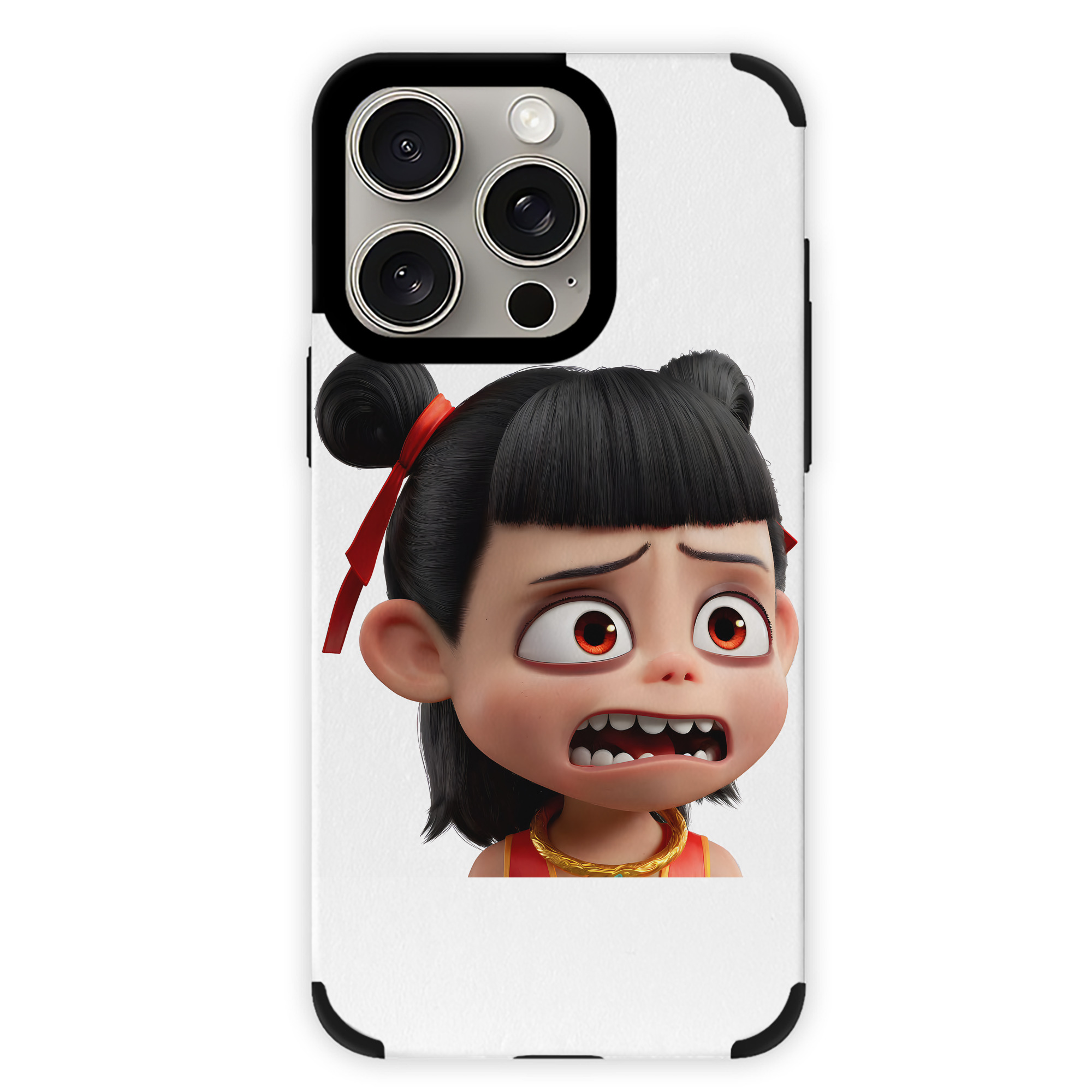 （画像用） Ne Zha 2 ナタ 魔童の大暴れ 【iPhone15ProMax対応】 PUレザー スマホケース 耐衝撃＆黄変防止