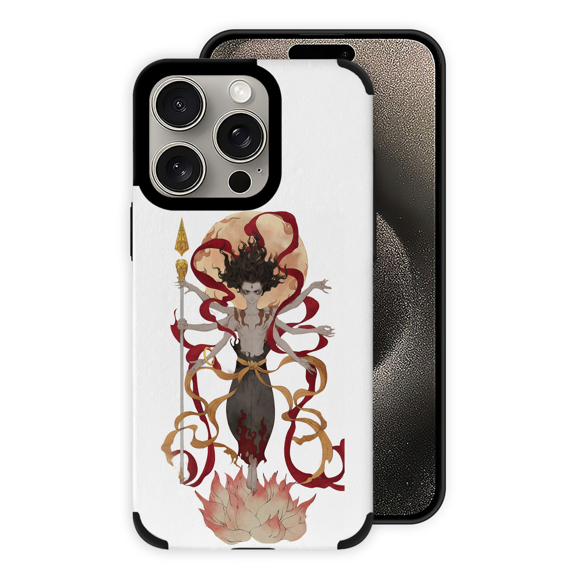（画像用） Ne Zha 2 ナタ 魔童の大暴れ 【iPhone15ProMax対応】 PUレザー スマホケース 耐衝撃＆黄変防止