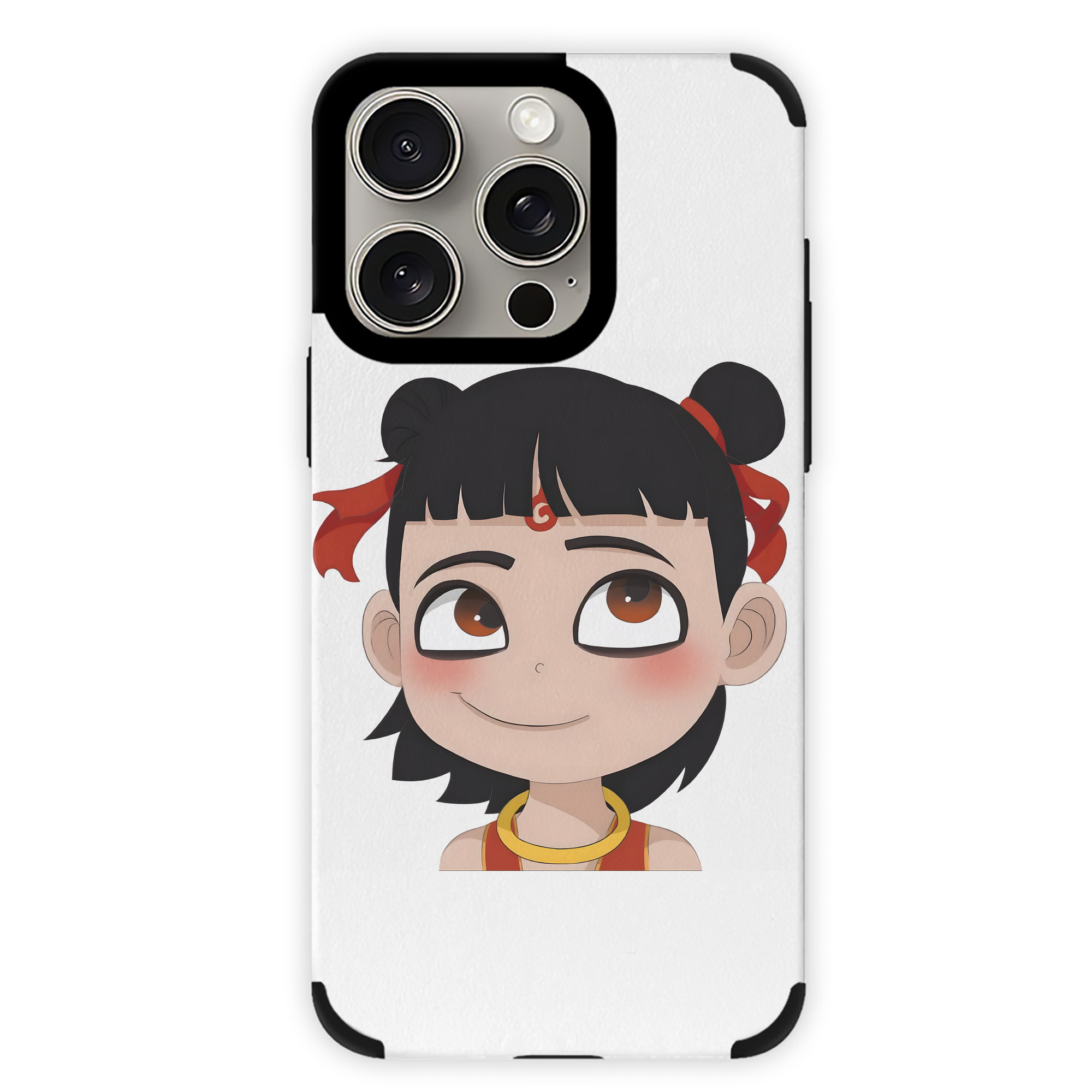 （画像用） Ne Zha 2 ナタ 魔童の大暴れ 【iPhone15ProMax対応】 PUレザー スマホケース 耐衝撃＆黄変防止