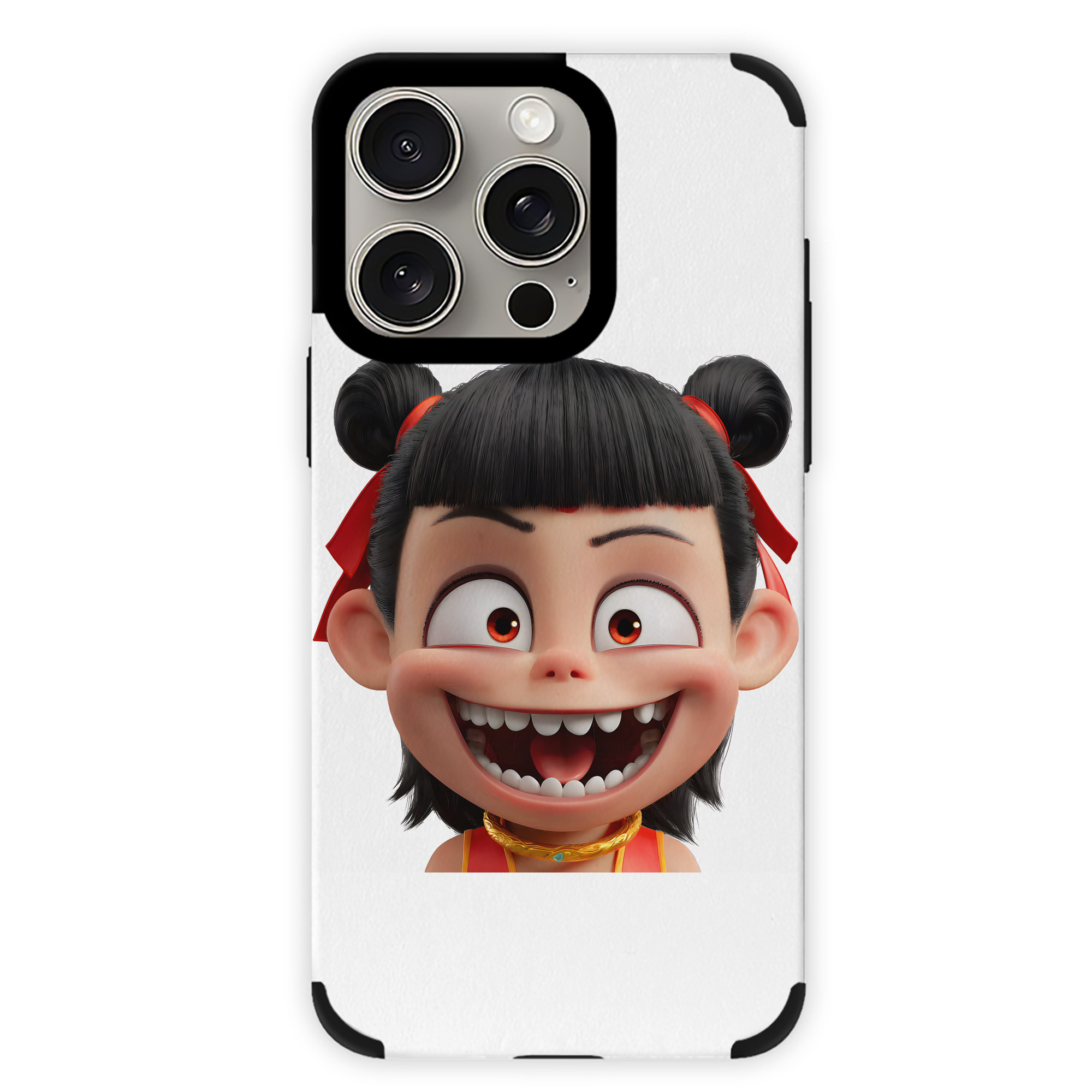 （画像用） Ne Zha 2 ナタ 魔童の大暴れ 【iPhone15ProMax対応】 PUレザー スマホケース 耐衝撃＆黄変防止