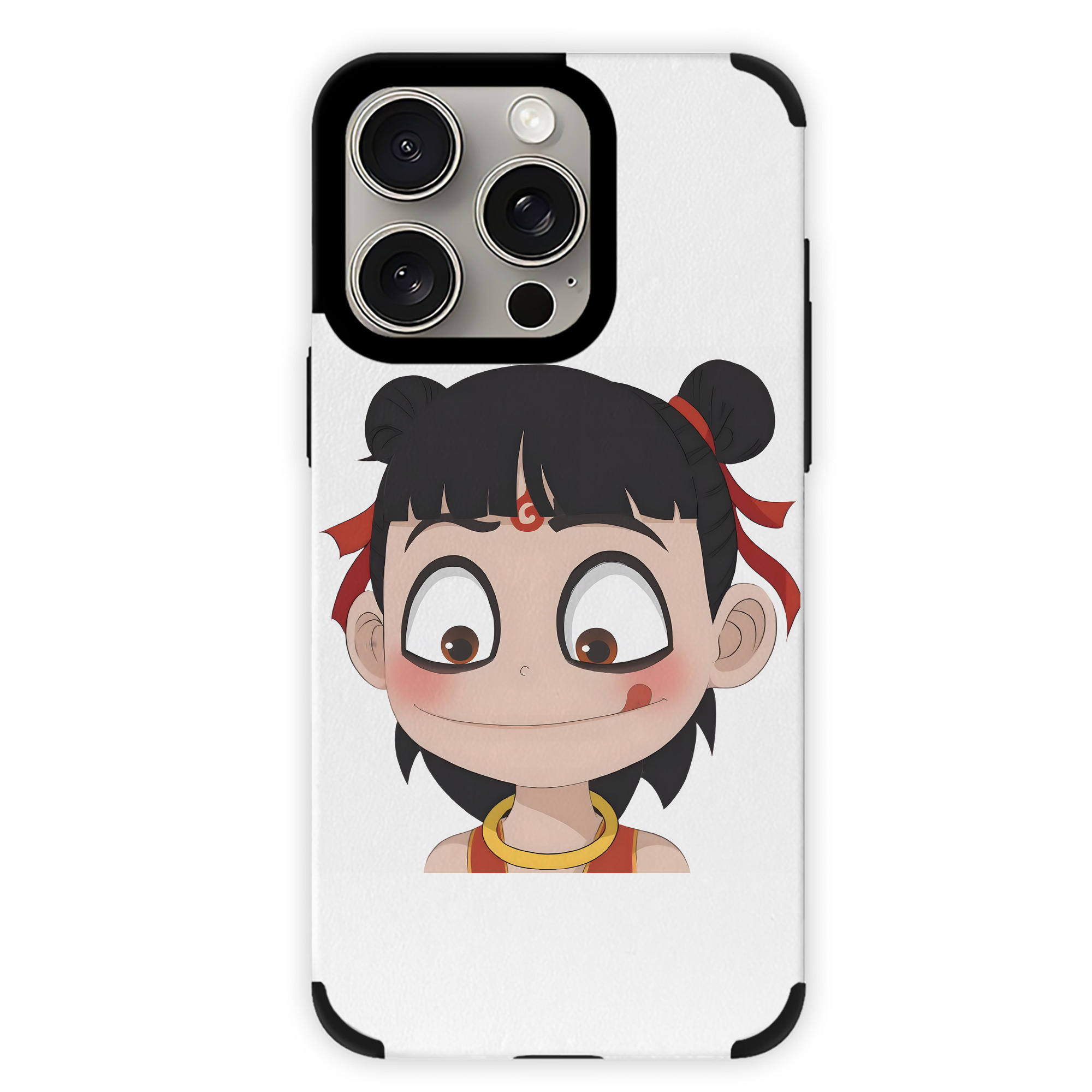 （画像用） Ne Zha 2 ナタ 魔童の大暴れ 【iPhone15ProMax対応】 PUレザー スマホケース 耐衝撃＆黄変防止