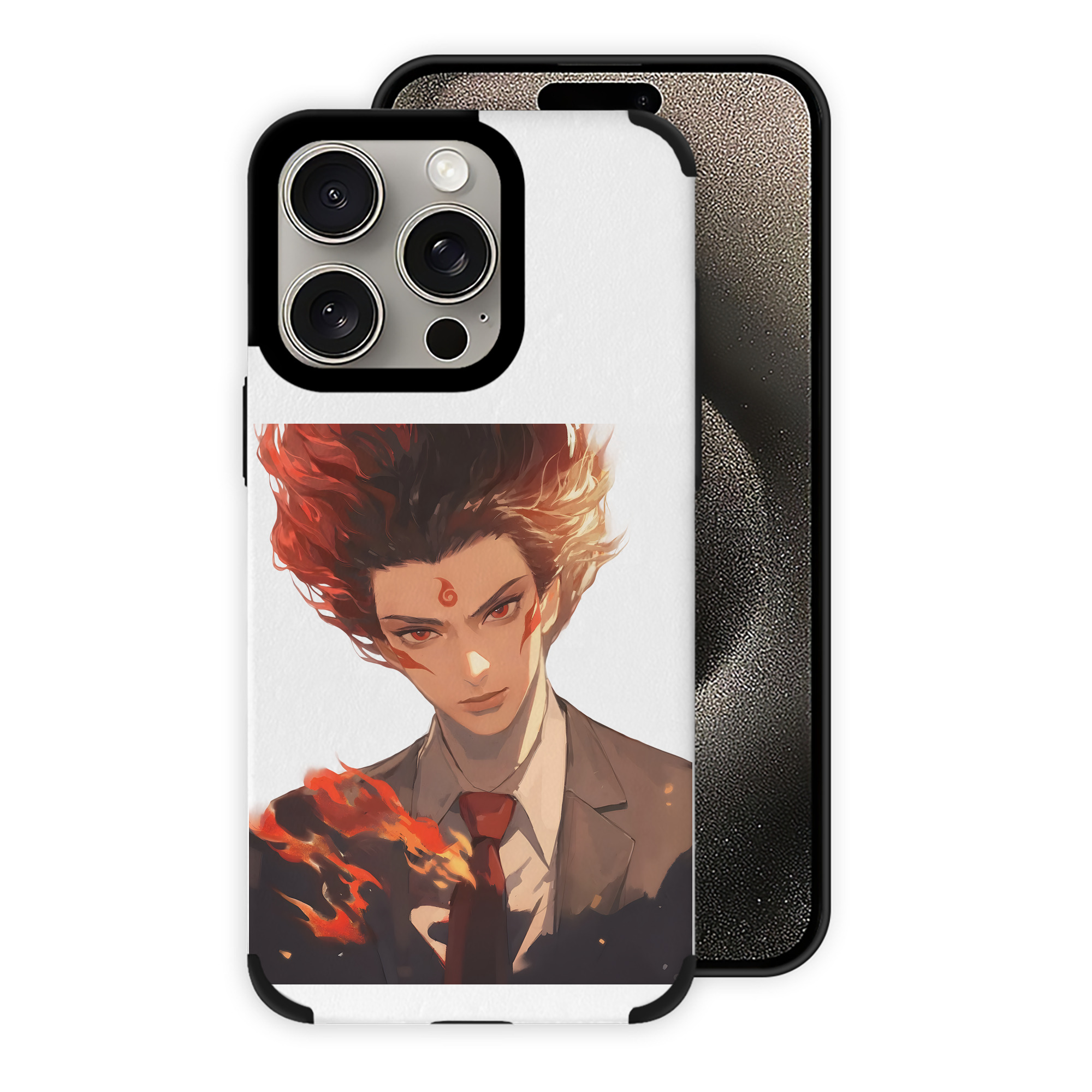 （画像用） Ne Zha 2 ナタ 魔童の大暴れ 【iPhone15ProMax対応】 PUレザー スマホケース 耐衝撃＆黄変防止