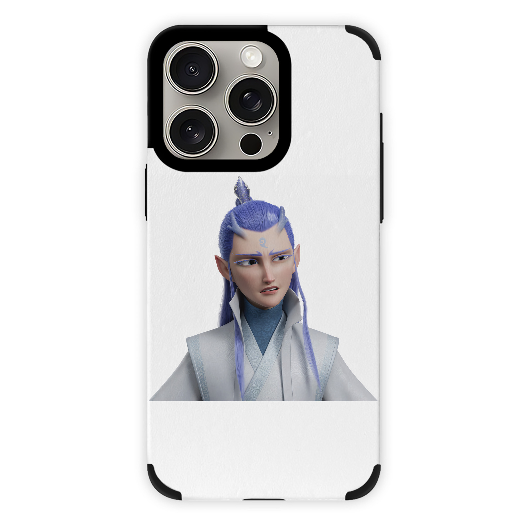 （画像用） Ne Zha 2 ナタ 魔童の大暴れ 【iPhone15ProMax対応】 PUレザー スマホケース 耐衝撃＆黄変防止