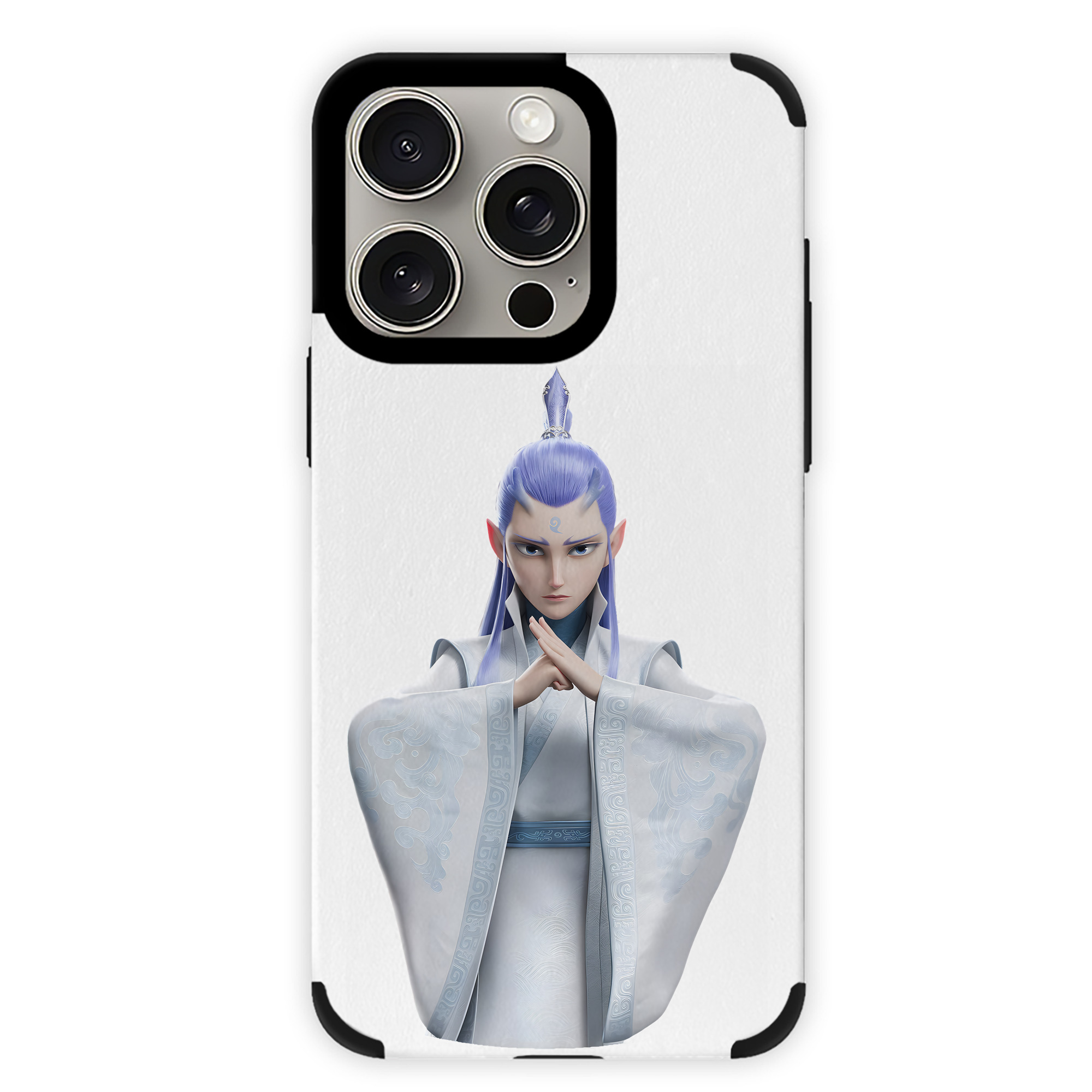 （画像用） Ne Zha 2 ナタ 魔童の大暴れ 【iPhone15ProMax対応】 PUレザー スマホケース 耐衝撃＆黄変防止