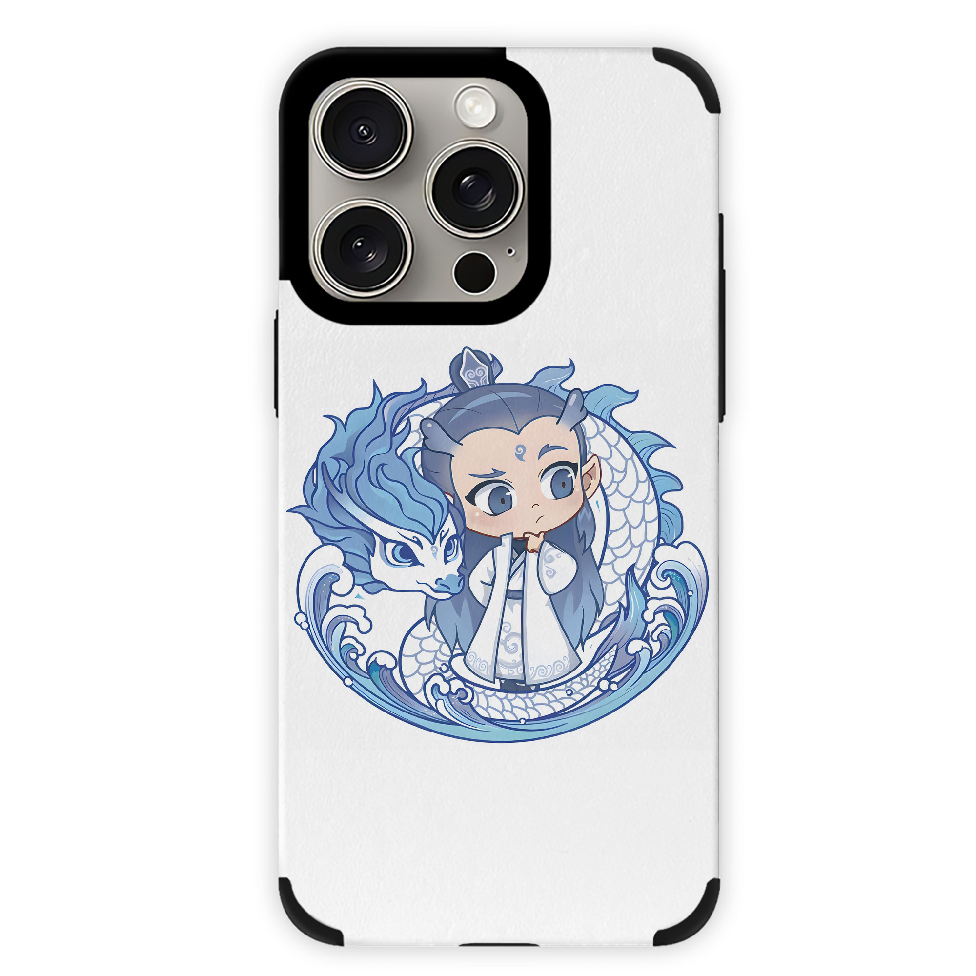 （画像用） Ne Zha 2 ナタ 魔童の大暴れ 【iPhone15ProMax対応】 PUレザー スマホケース 耐衝撃＆黄変防止