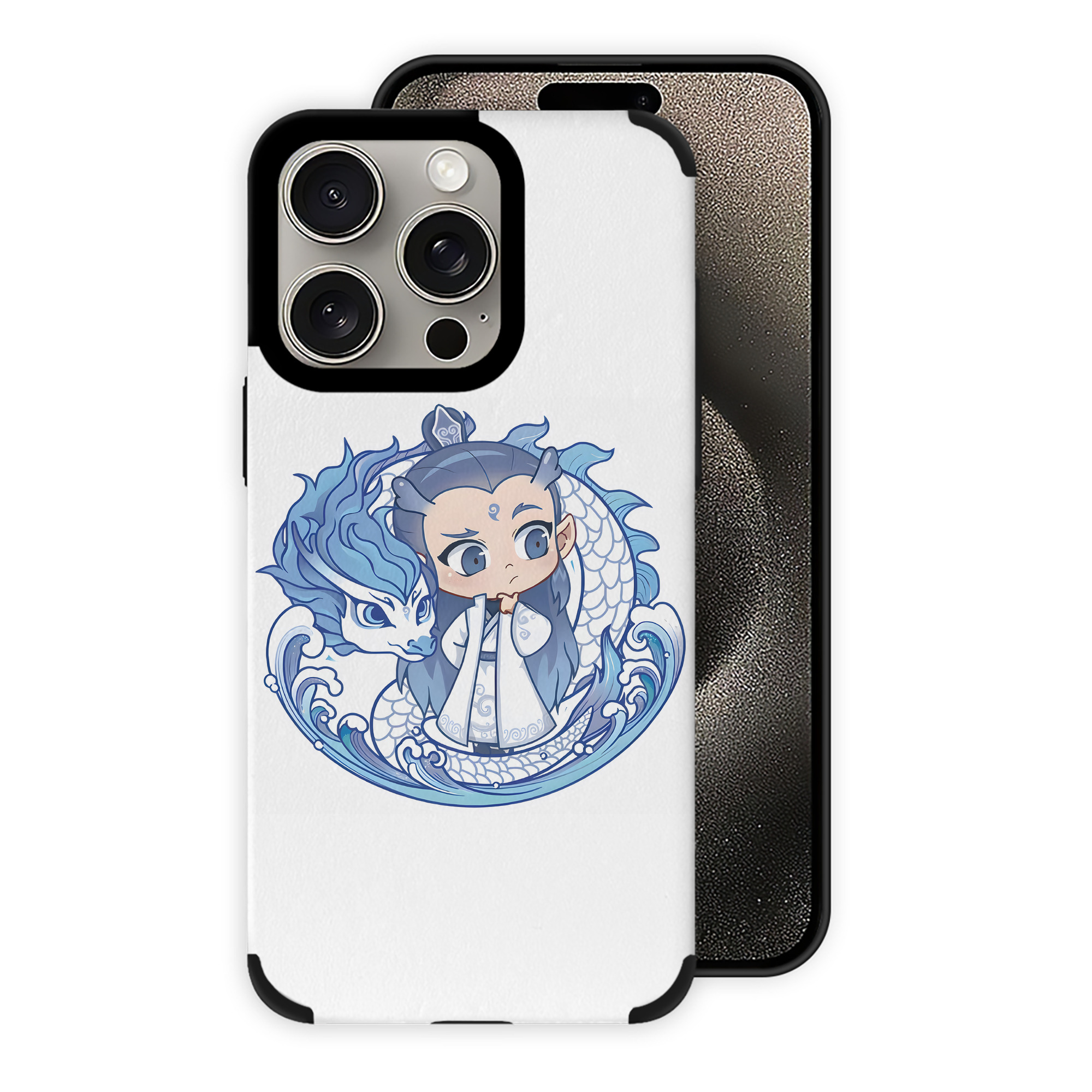 （画像用） Ne Zha 2 ナタ 魔童の大暴れ 【iPhone15ProMax対応】 PUレザー スマホケース 耐衝撃＆黄変防止