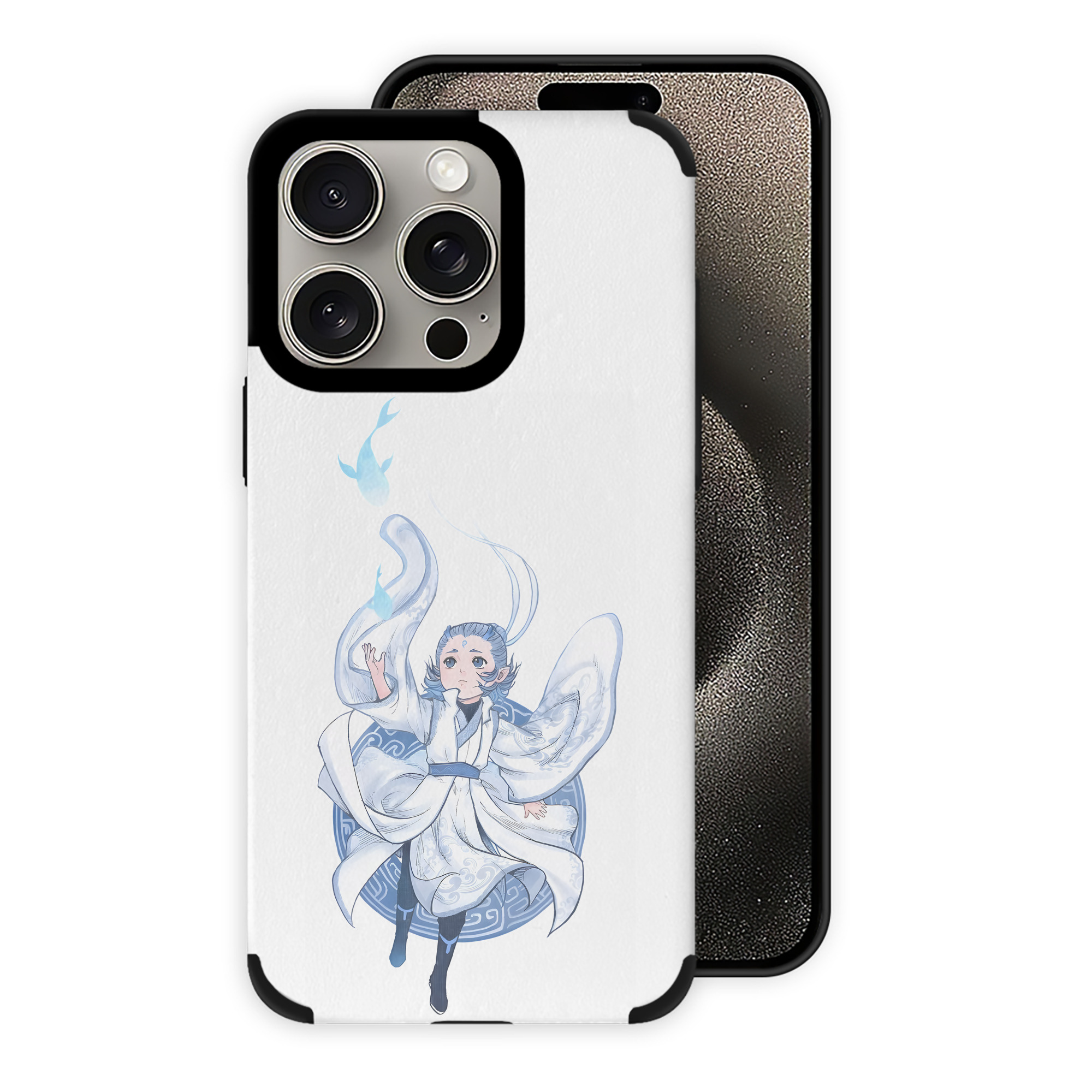 （画像用） Ne Zha 2 ナタ 魔童の大暴れ 【iPhone15ProMax対応】 PUレザー スマホケース 耐衝撃＆黄変防止
