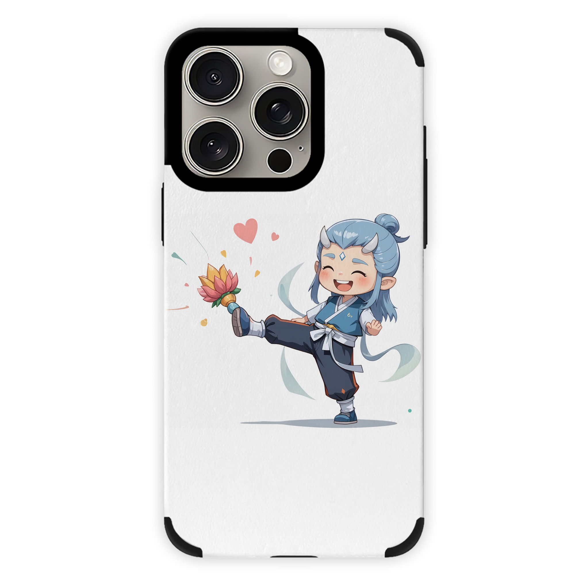 （画像用） Ne Zha 2 ナタ 魔童の大暴れ 【iPhone15ProMax対応】 PUレザー スマホケース 耐衝撃＆黄変防止