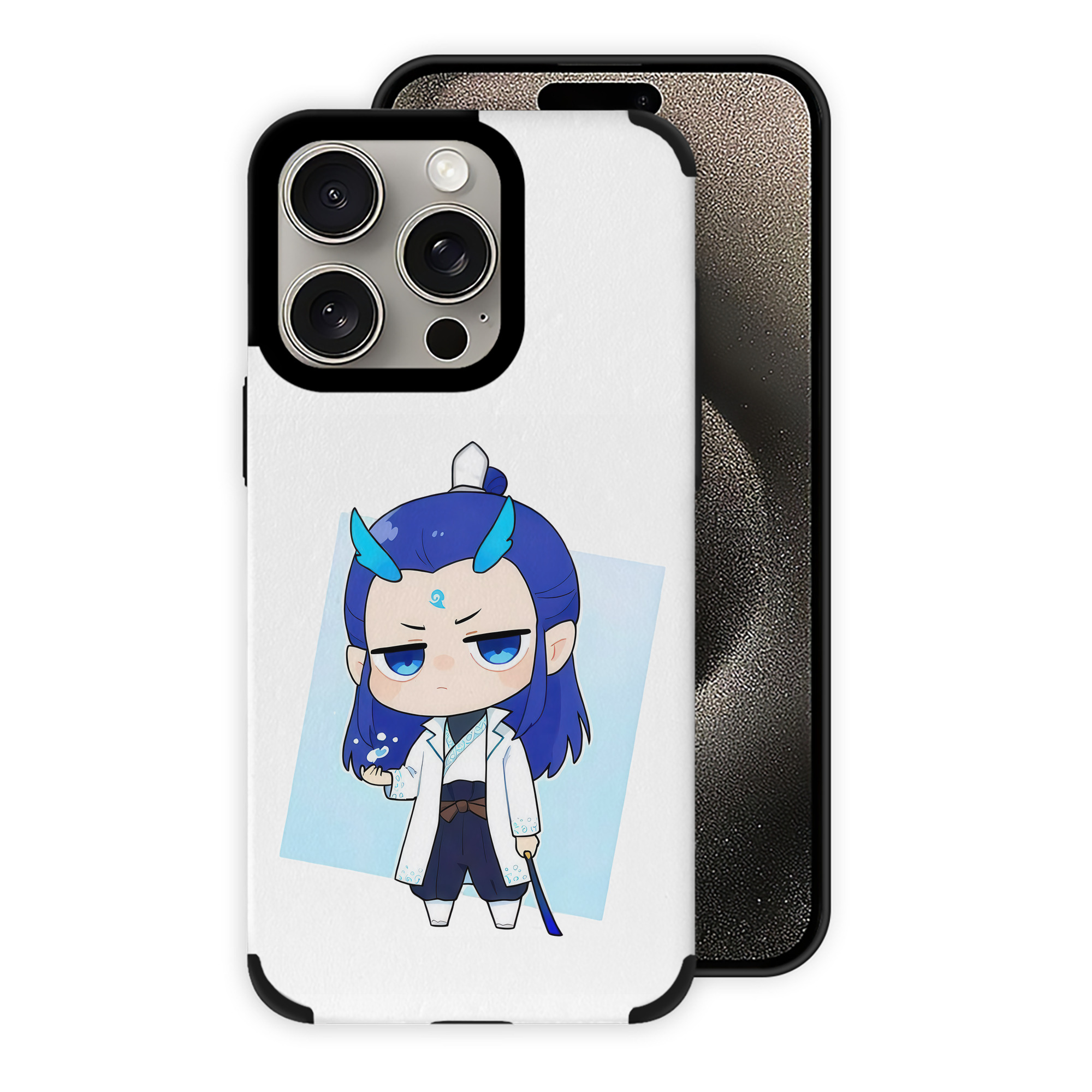 （画像用） Ne Zha 2 ナタ 魔童の大暴れ 【iPhone15ProMax対応】 PUレザー スマホケース 耐衝撃＆黄変防止