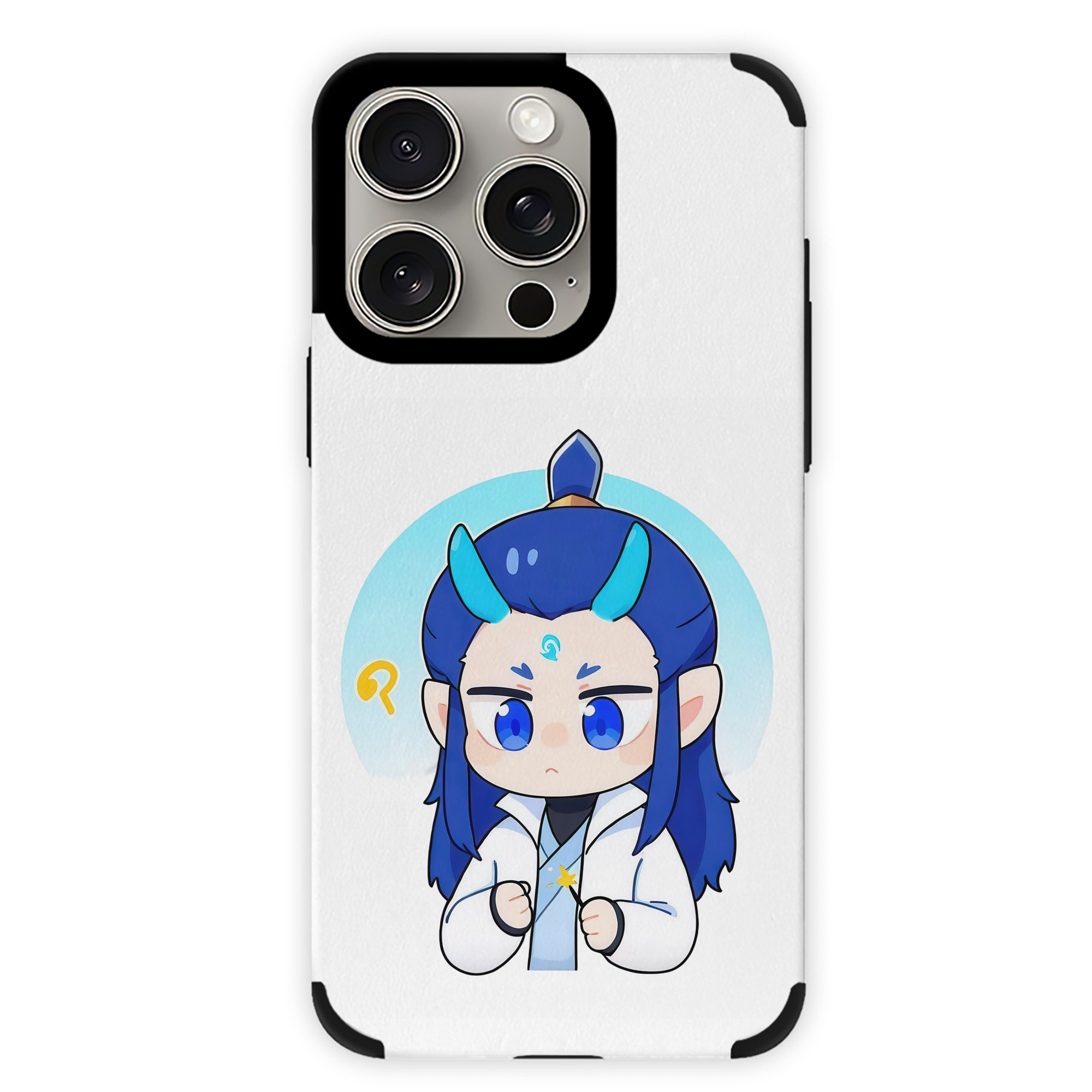 （画像用） Ne Zha 2 ナタ 魔童の大暴れ 【iPhone15ProMax対応】 PUレザー スマホケース 耐衝撃＆黄変防止