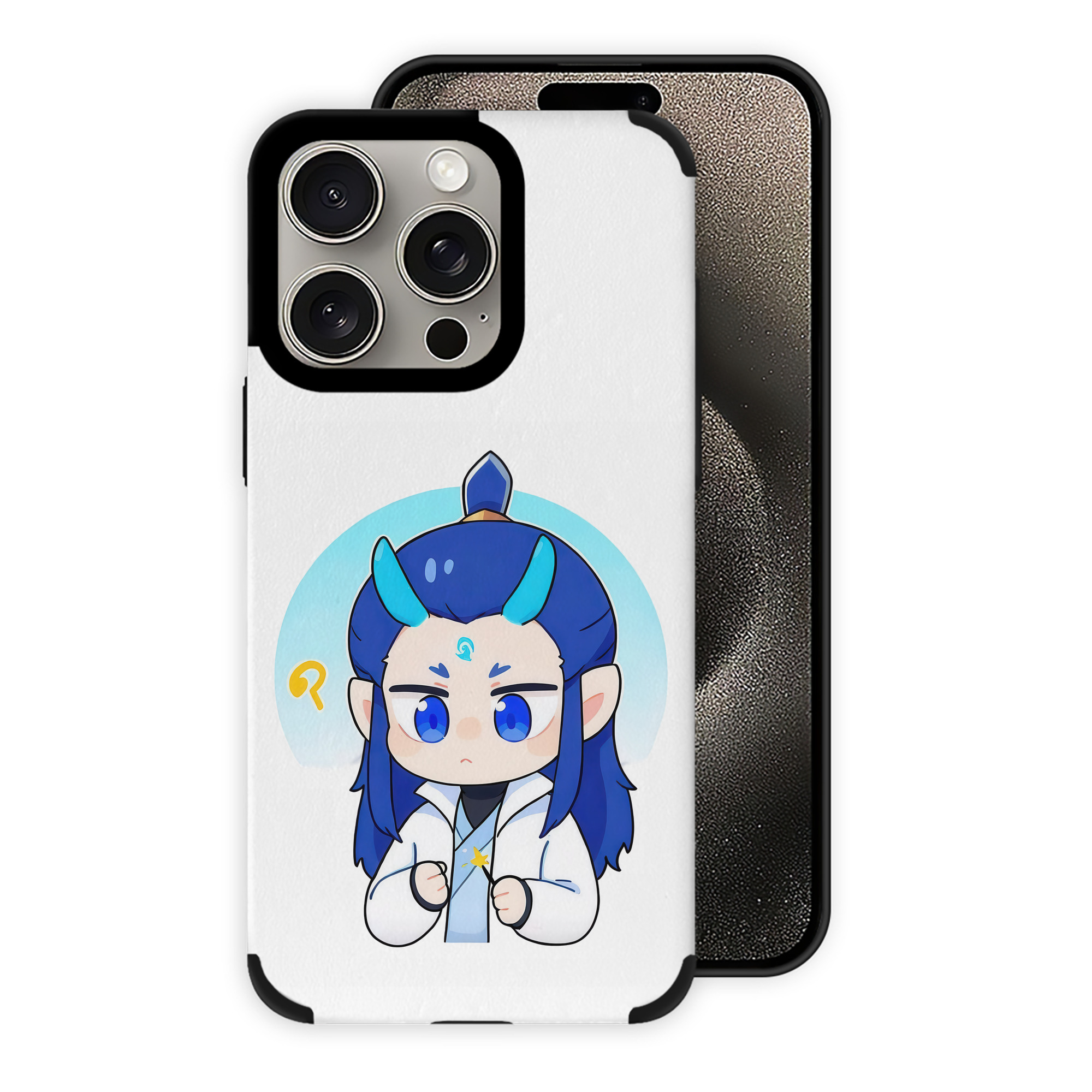 （画像用） Ne Zha 2 ナタ 魔童の大暴れ 【iPhone15ProMax対応】 PUレザー スマホケース 耐衝撃＆黄変防止