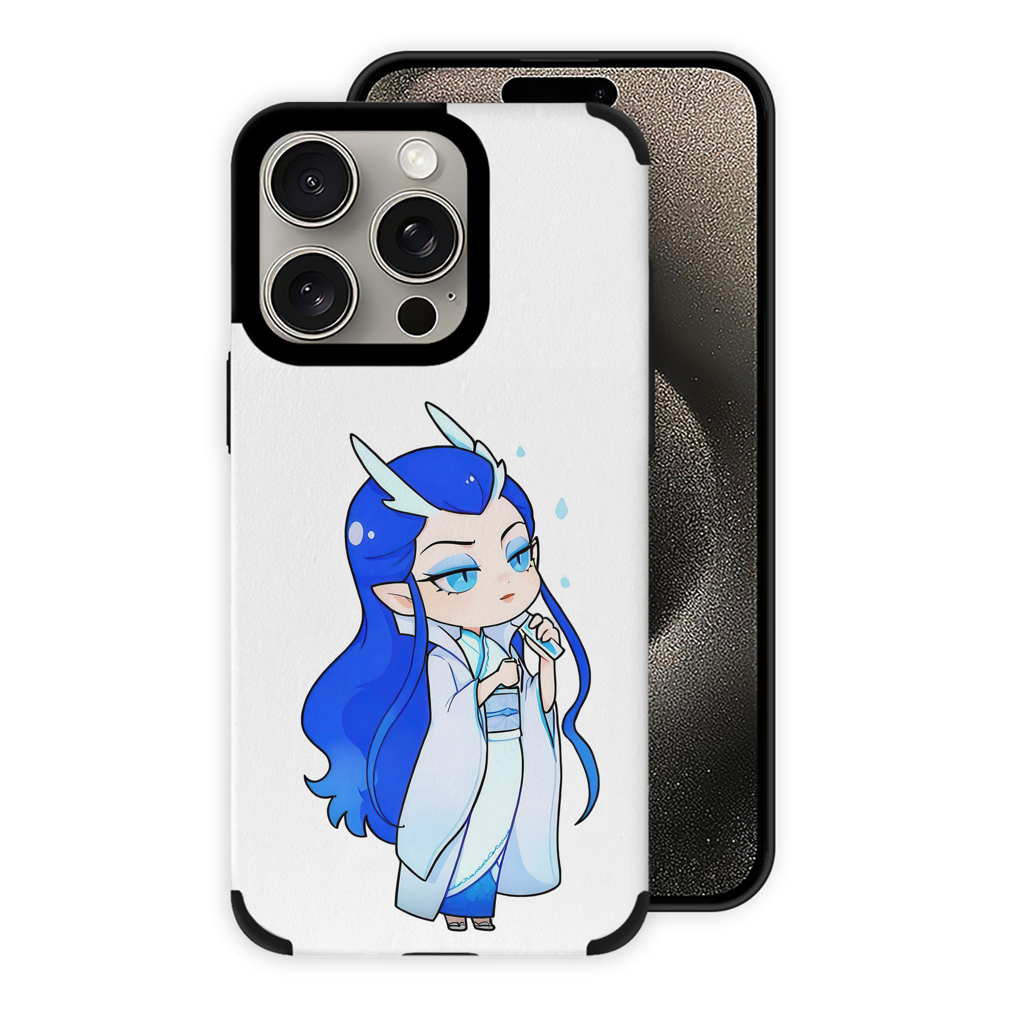 （画像用） Ne Zha 2 ナタ 魔童の大暴れ 【iPhone15ProMax対応】 PUレザー スマホケース 耐衝撃＆黄変防止
